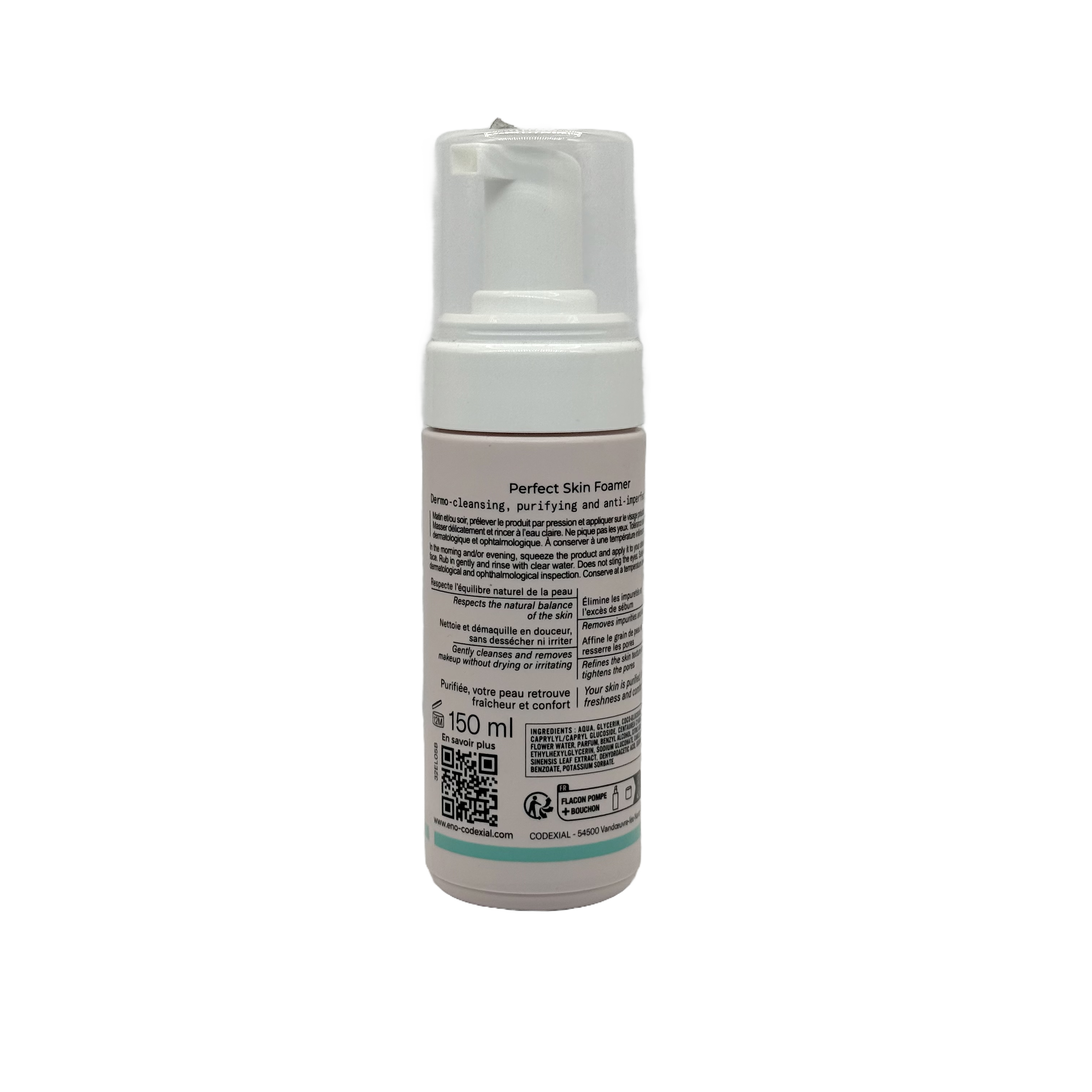 Codexial Enoliss Perfect Skin Foamer 150ml - كوديكسيال اينوليس بيرفكت سكين فوم منظف 150 مل