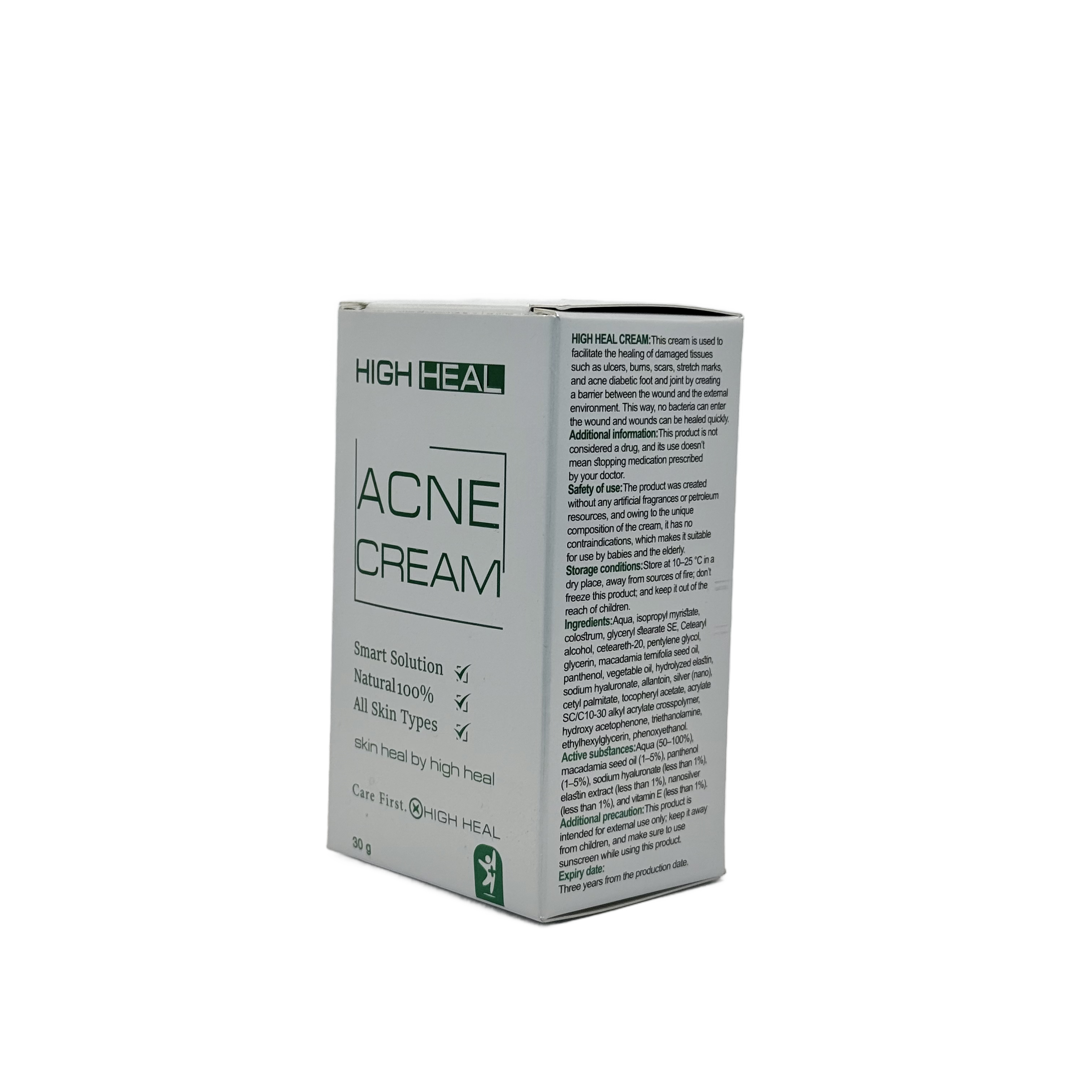 High Heal Acne Cream 30g - هاي هيل كريم لعلاج حب الشباب 30 غ