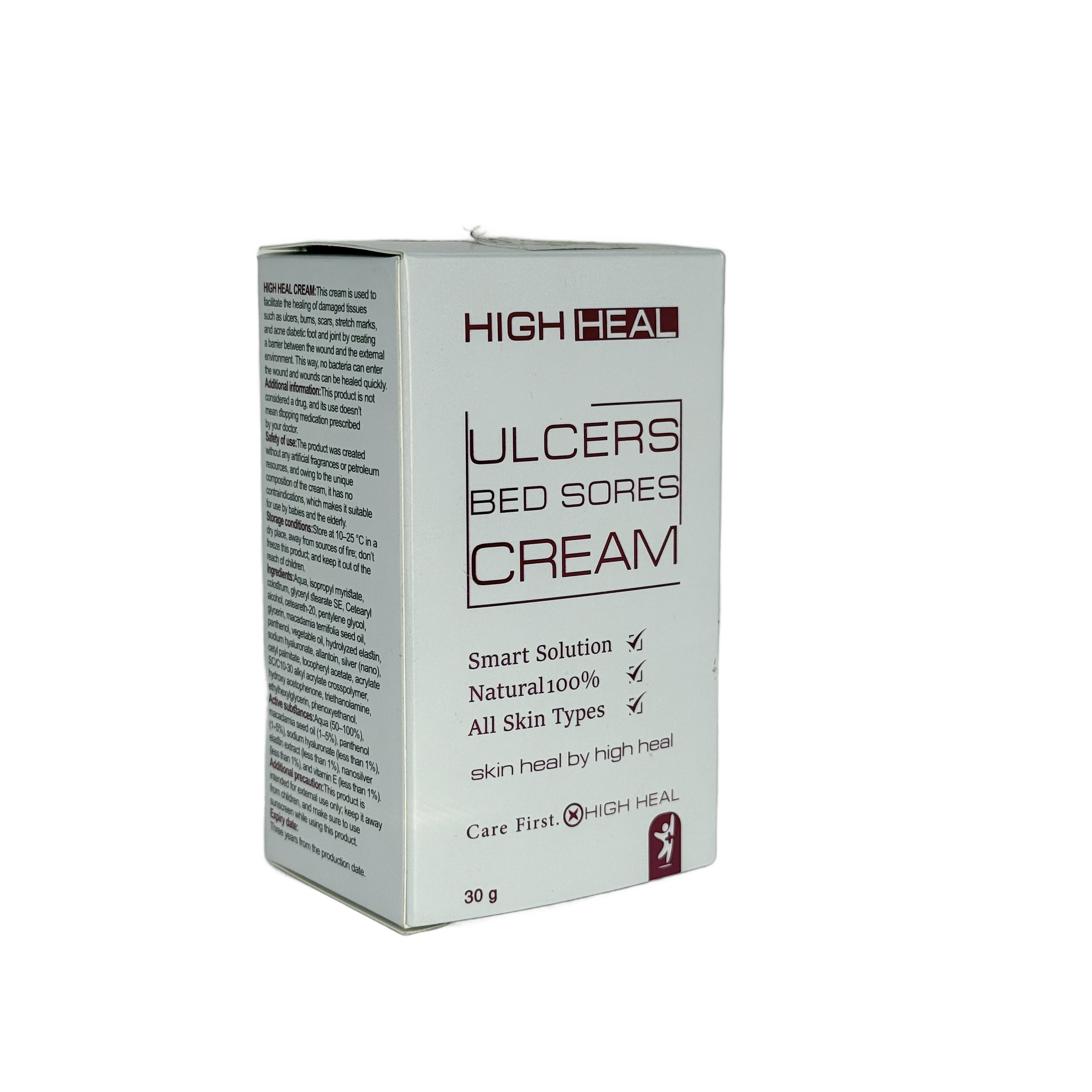 High Heal Ulcers Bed Sores Cream 30g - هاي هيل كريم القرحات وتقرحات الفراش 30 غ