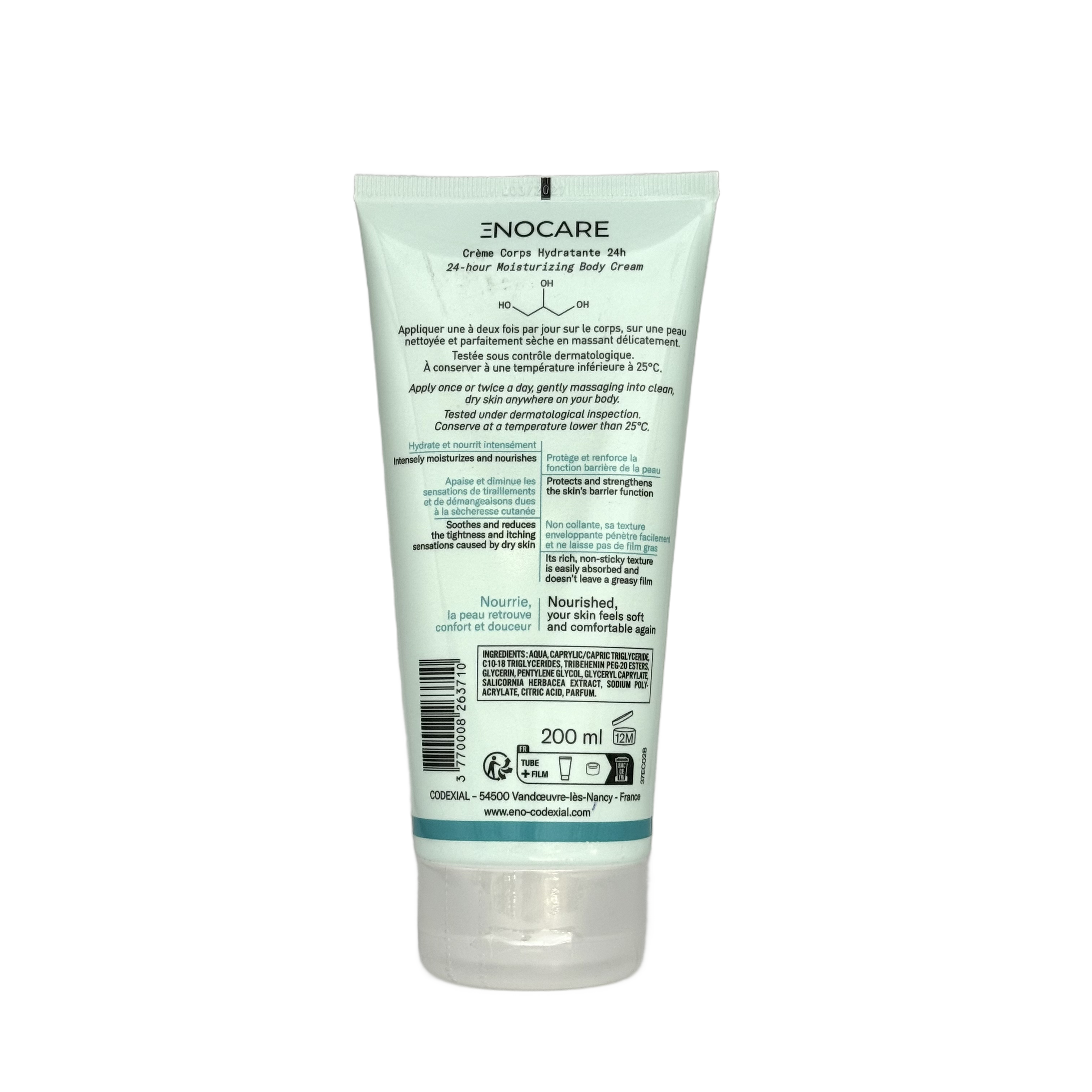 Codexial Enocare Moisturizing Body Cream 200ml - كوديكسيال اينوكير كريم مرطب للجسم 200 مل