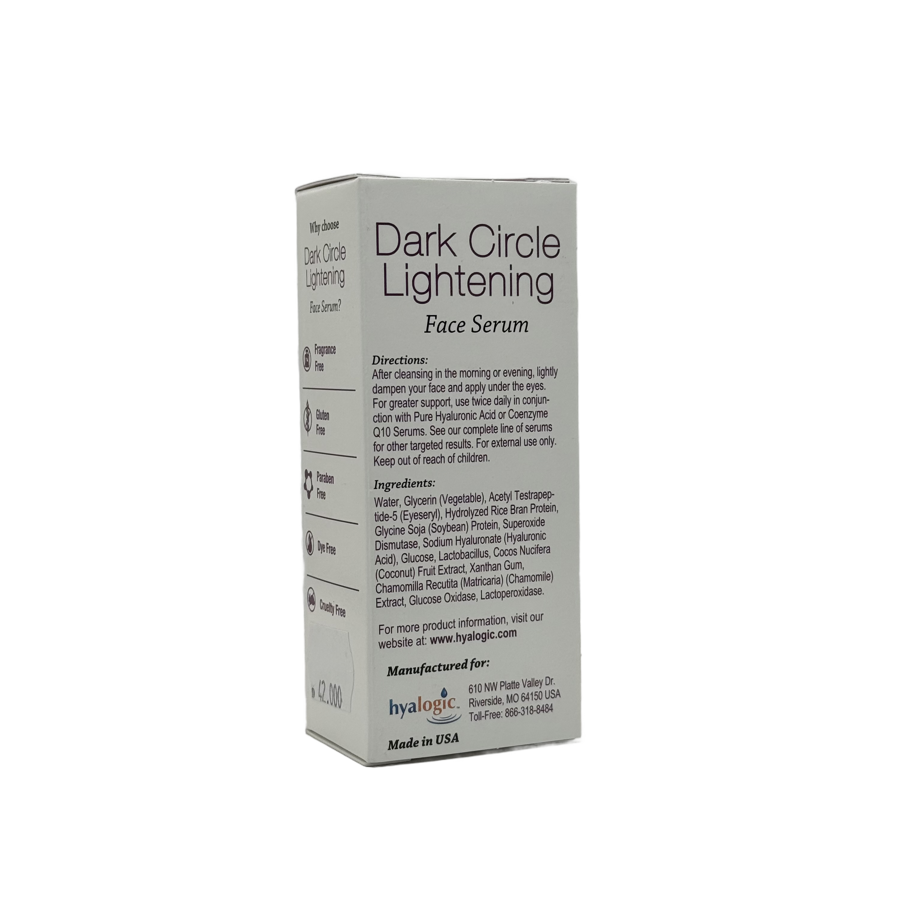 Hyalogic Dark Circle Lightening Serum 30ml - هايالوغيك سيروم تفتيح الهالات السوداء 30 مل