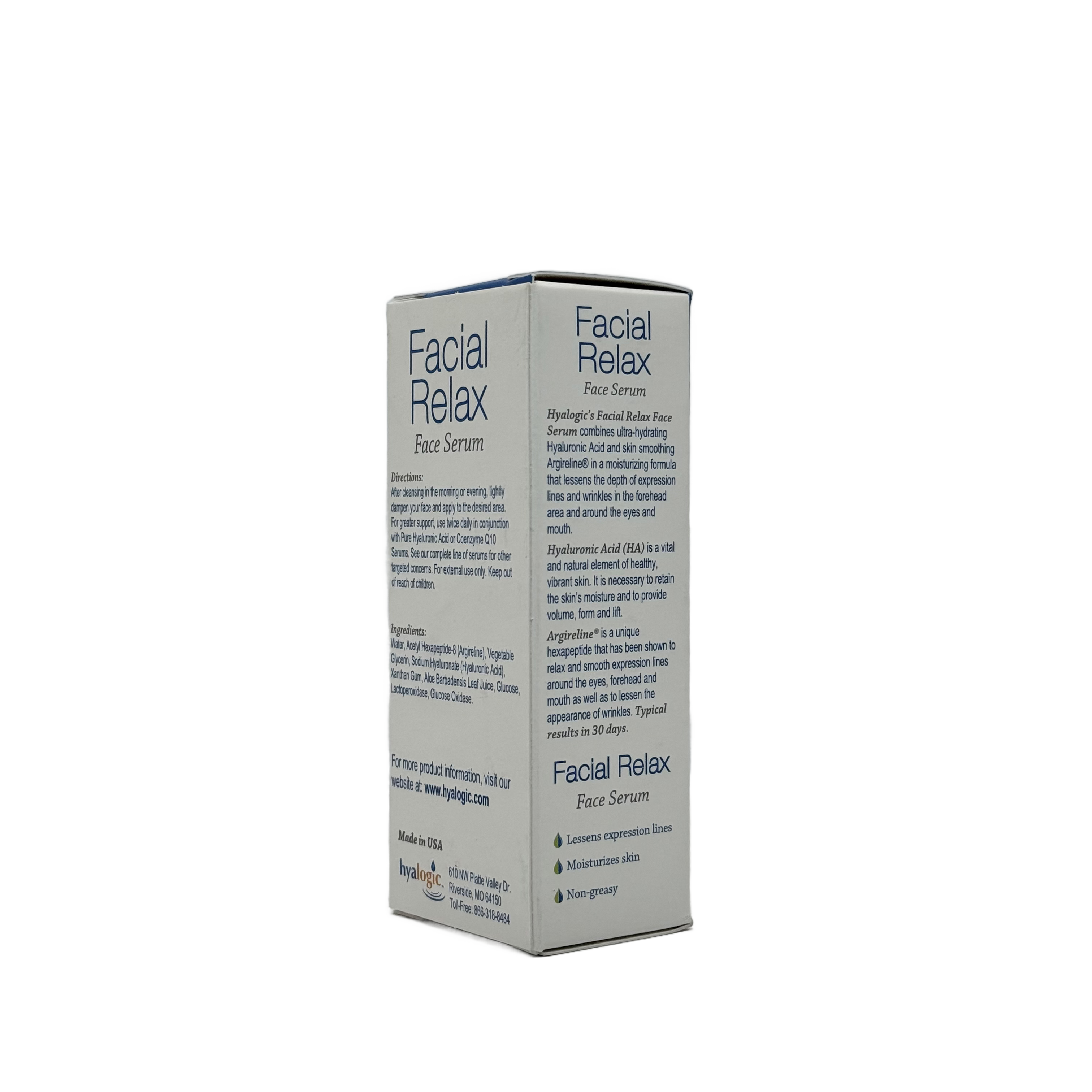 Hyalogic Facial Relax Serum 30ml - هايالوغيك فيشال ريلاكس سيروم 30 مل