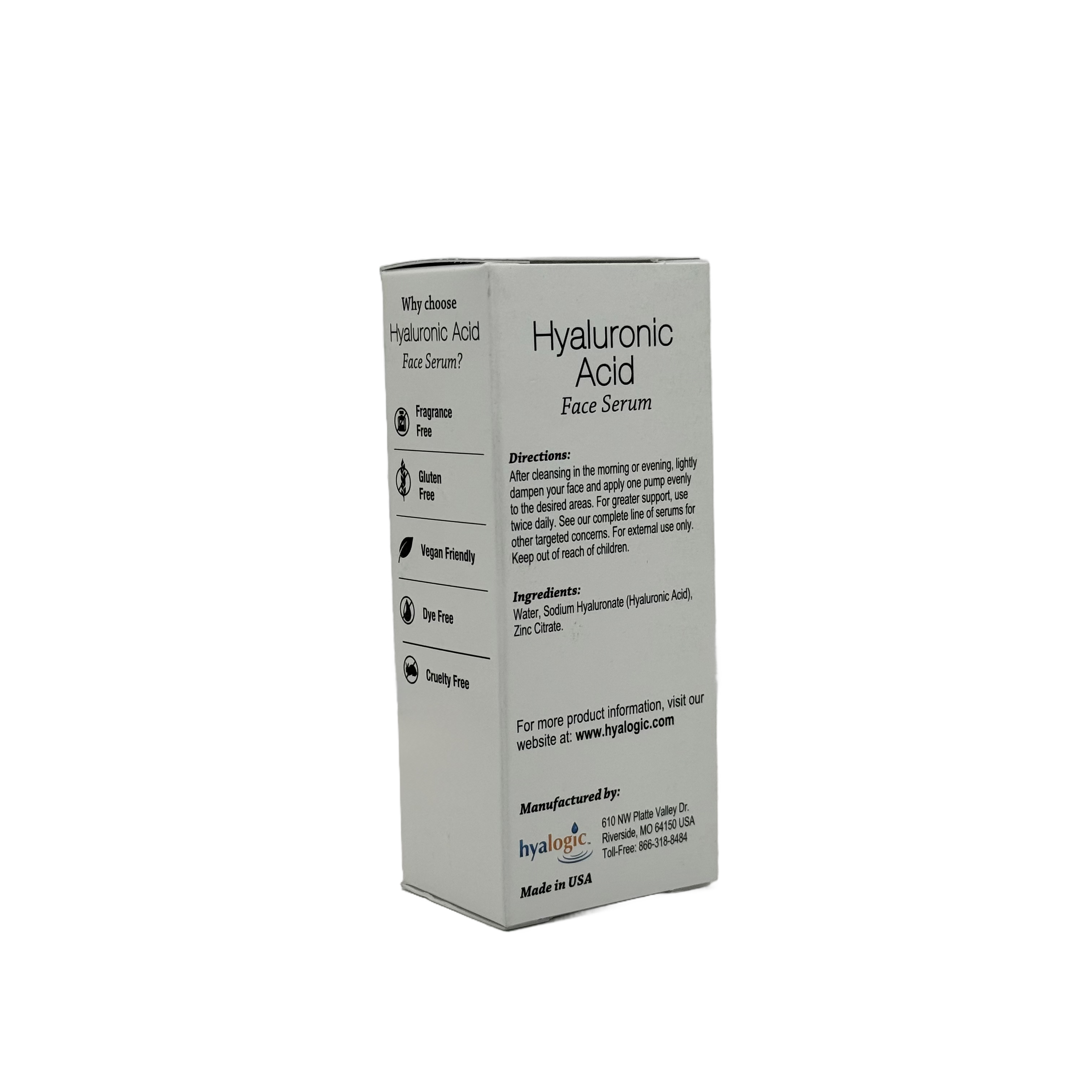 Hyalogic Hyaluronic Acid Face Serum 30ml - هايالوغيك سيروم حمض الهيالورونيك للوجه 30 مل