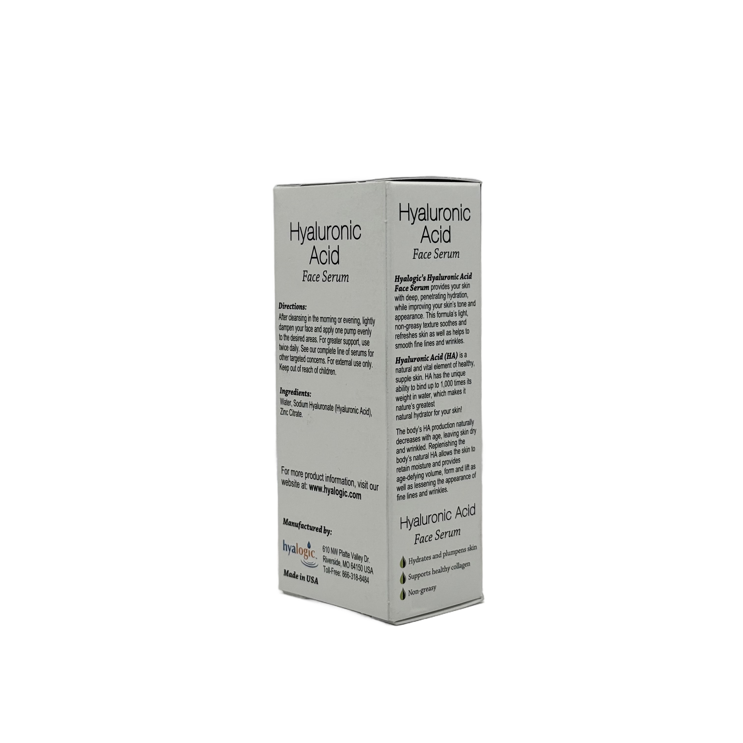 Hyalogic Hyaluronic Acid Face Serum 30ml - هايالوغيك سيروم حمض الهيالورونيك للوجه 30 مل