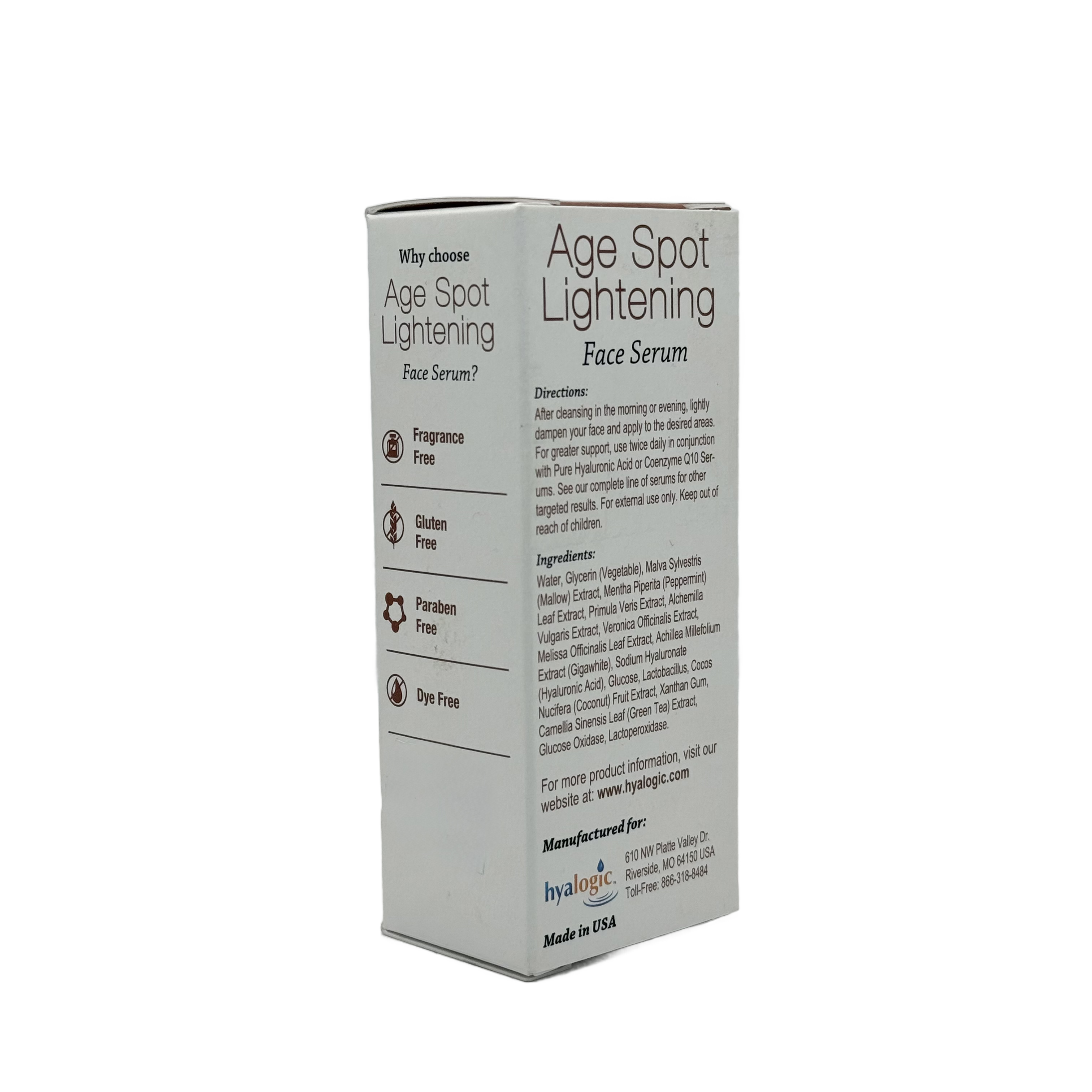 Hyalogic Age Spot Lightening Serum 30ml - هايالوغيك سيروم تفتيح تصبغات البشرة 30 مل