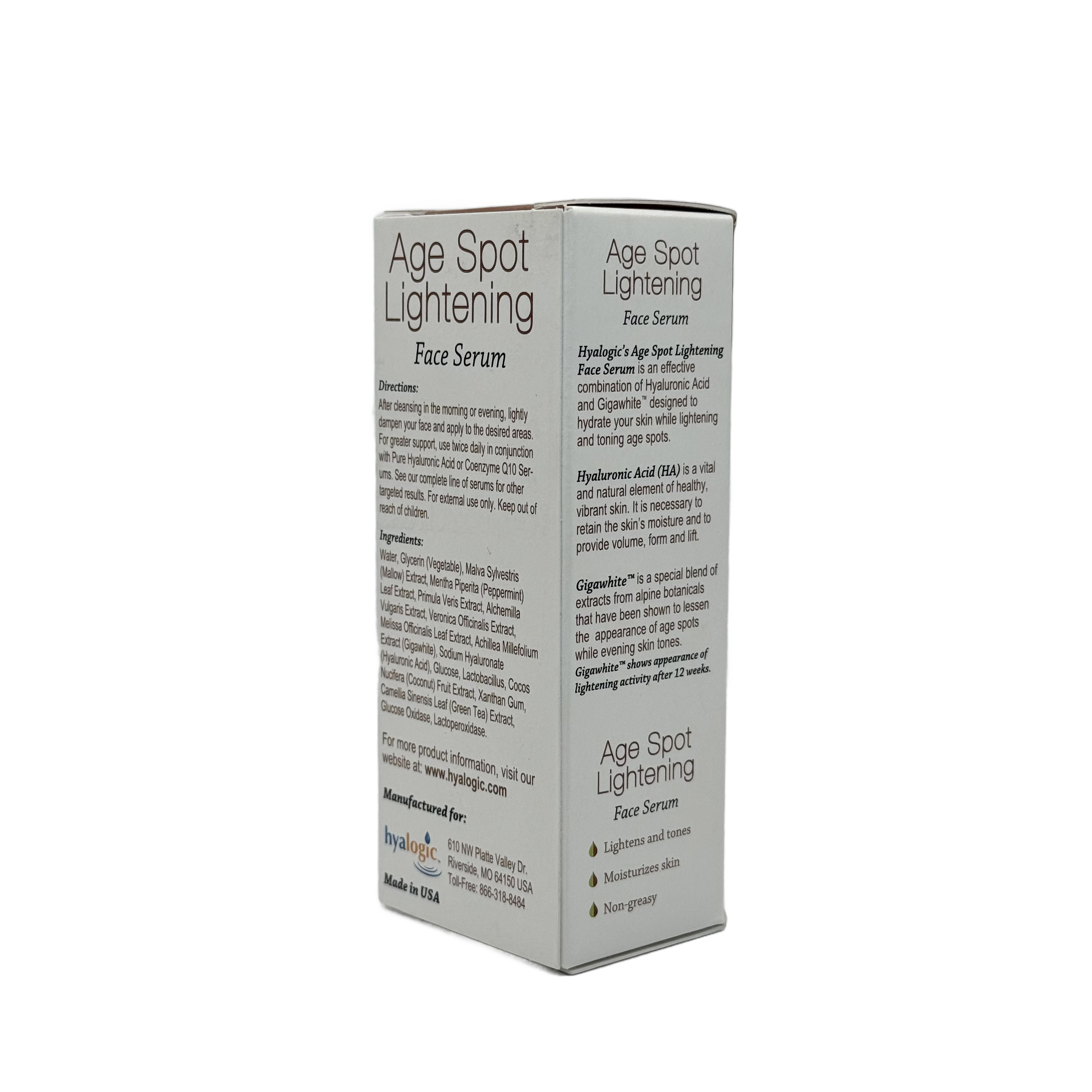 Hyalogic Age Spot Lightening Serum 30ml - هايالوغيك سيروم تفتيح تصبغات البشرة 30 مل
