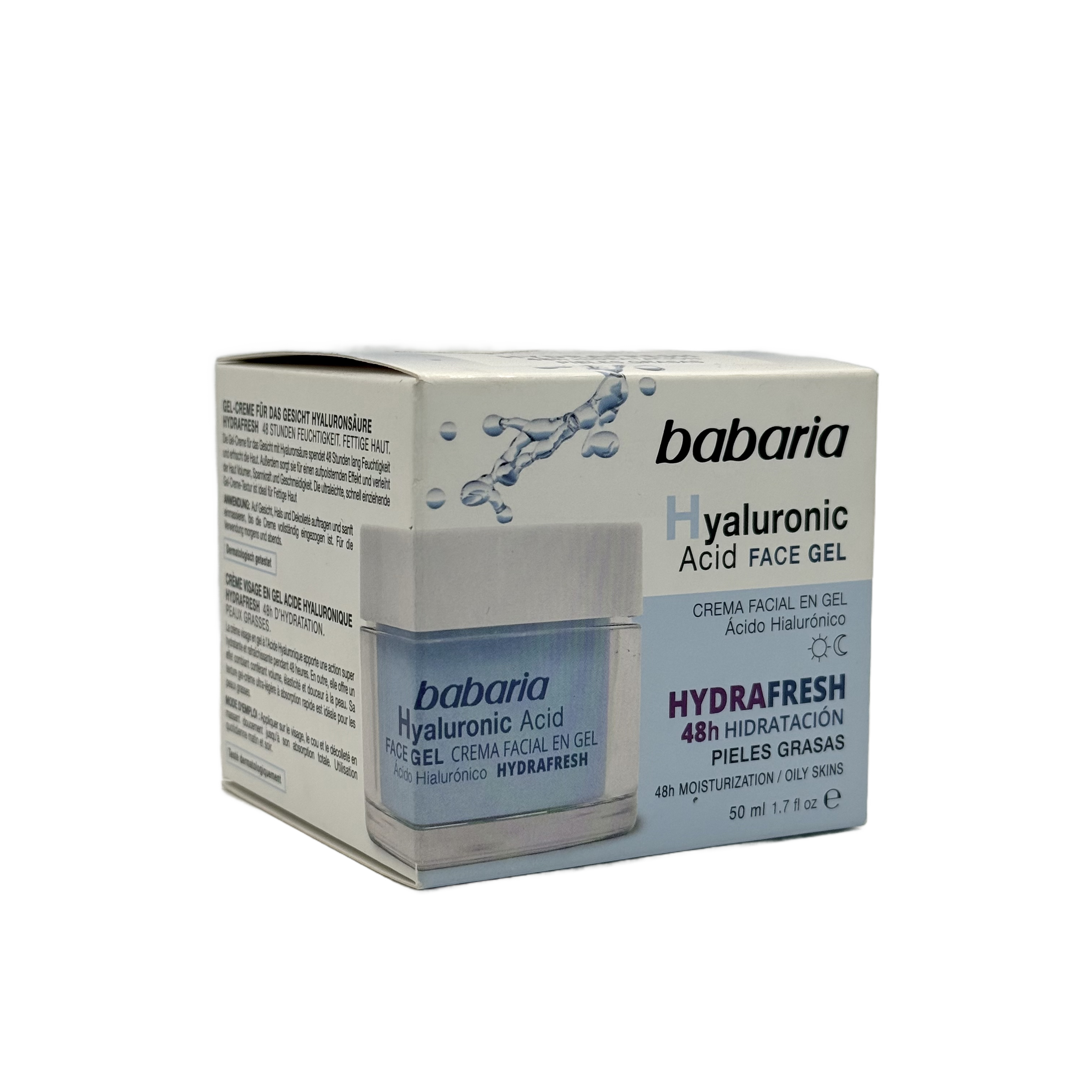 Babaria Hydra Fresh Hyaluronic Acid Cream Gel 50ml - باباريا هايدرا فريش كريم جل بحمض الهيالورونيك 50 مل