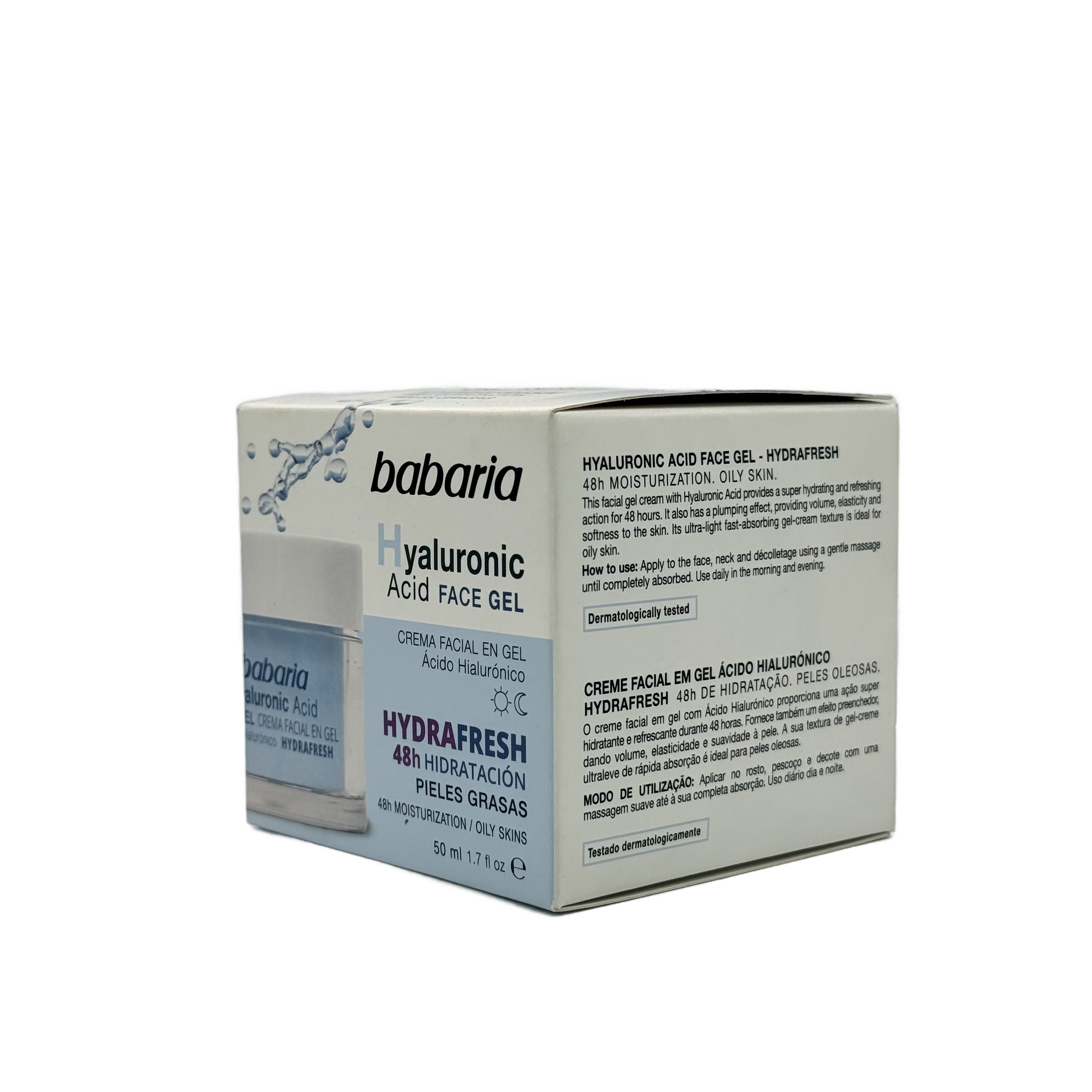 Babaria Hydra Fresh Hyaluronic Acid Cream Gel 50ml - باباريا هايدرا فريش كريم جل بحمض الهيالورونيك 50 مل