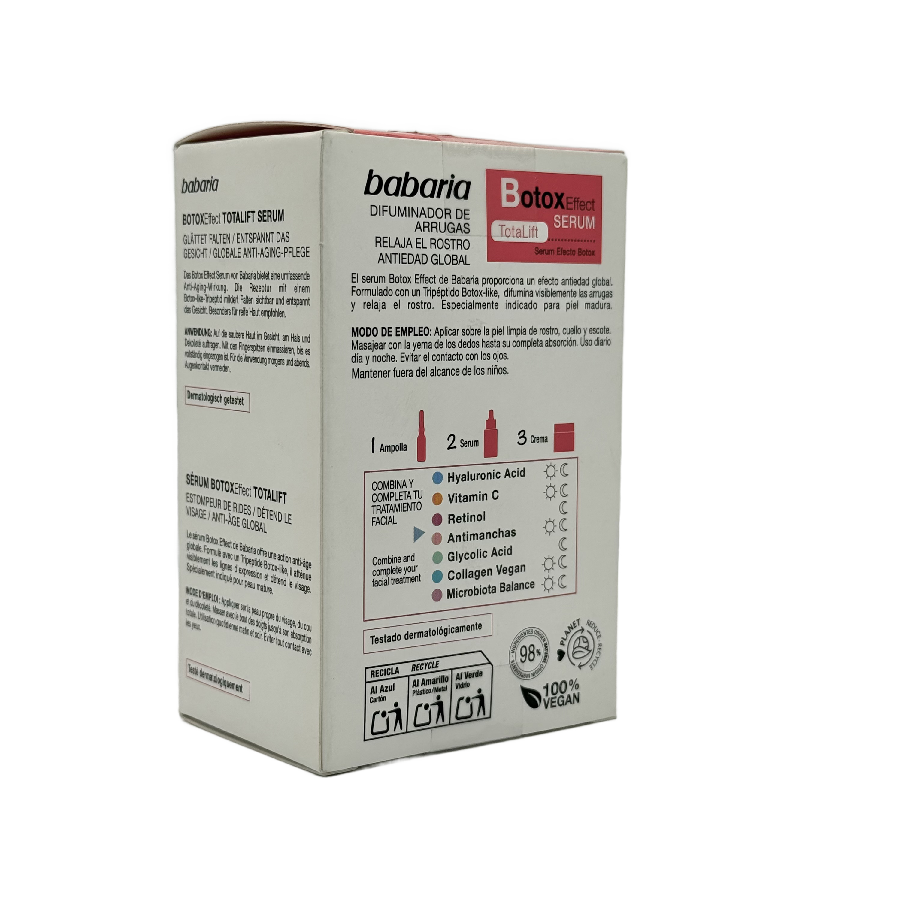 Babaria Botox Effect Total Lift Serum 30ml - باباريا سيروم تأثير البوتوكس للشد وملء الخطوط 30 مل