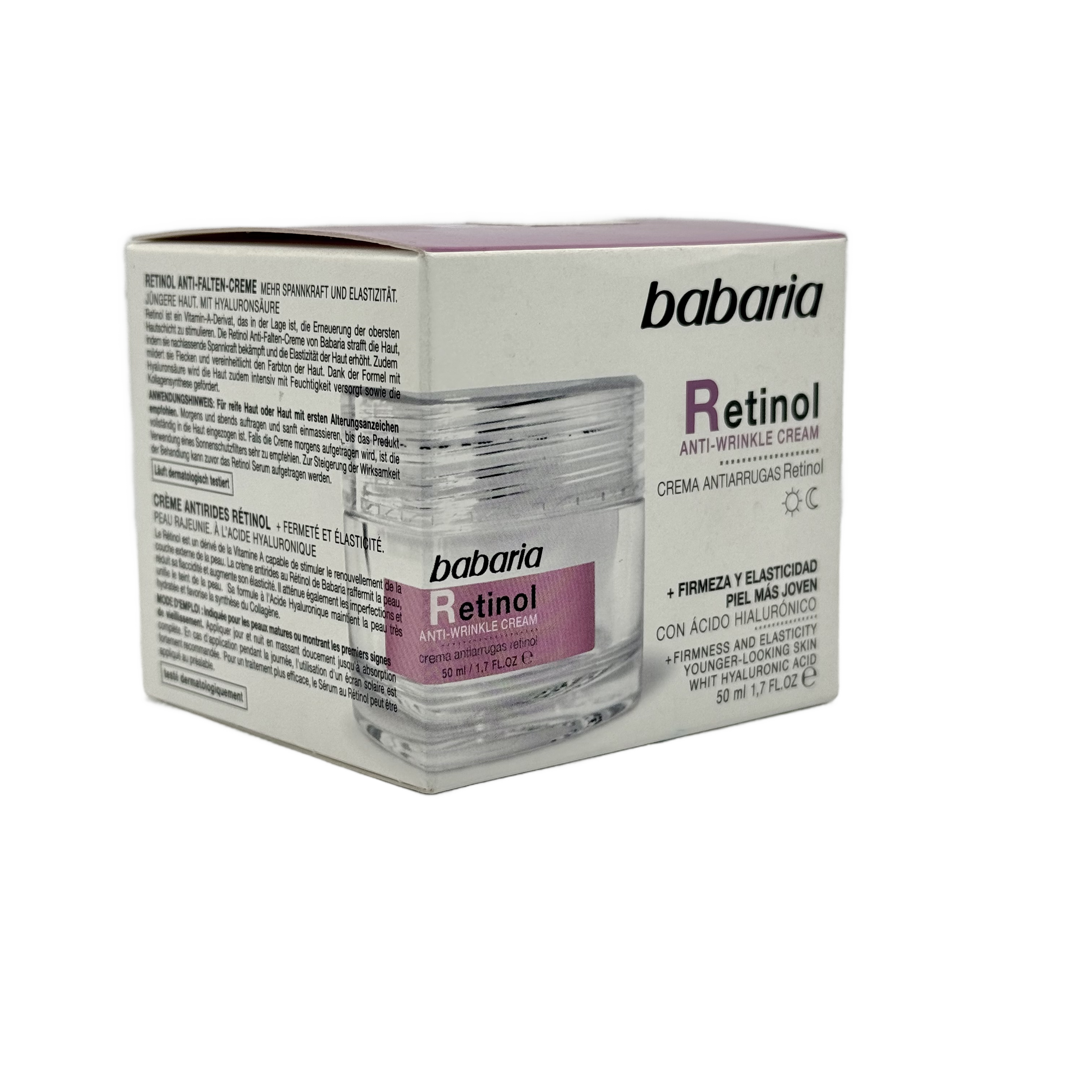 Babaria Retinol Anti Wrinkle Face Cream 50ml - باباريا كريم ريتينول مضاد للتجاعيد للوجه 50 مل