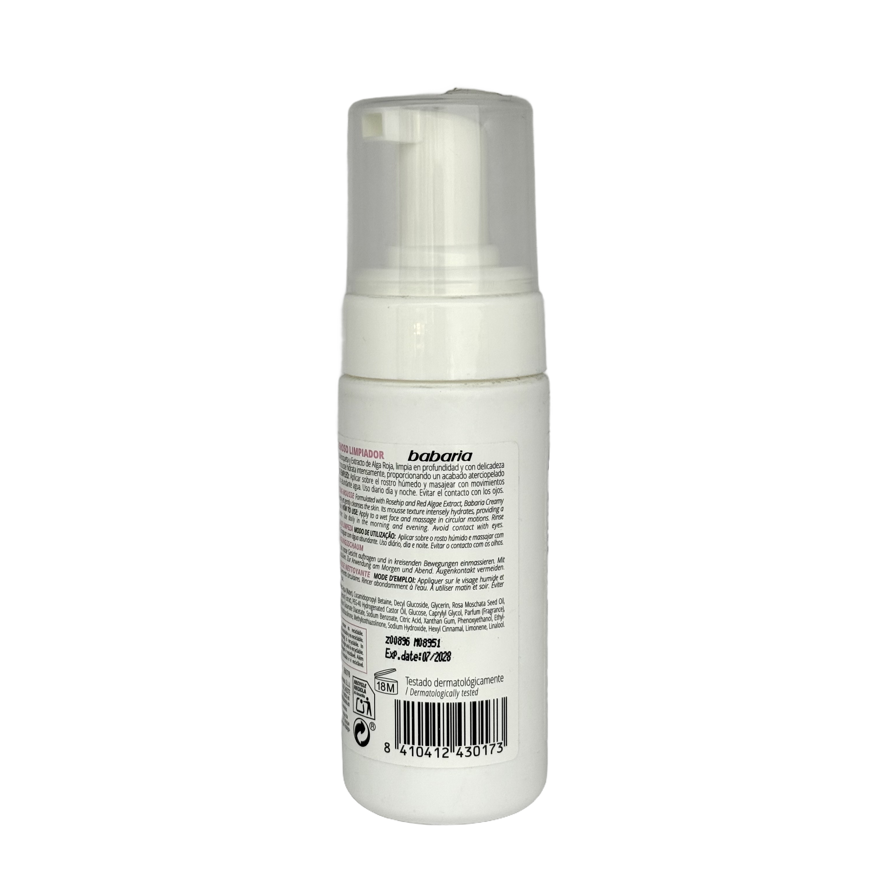 Babaria Mousse Cremoso Limpiador 150 ml - باباريا موس منظف كريمي 150 مل