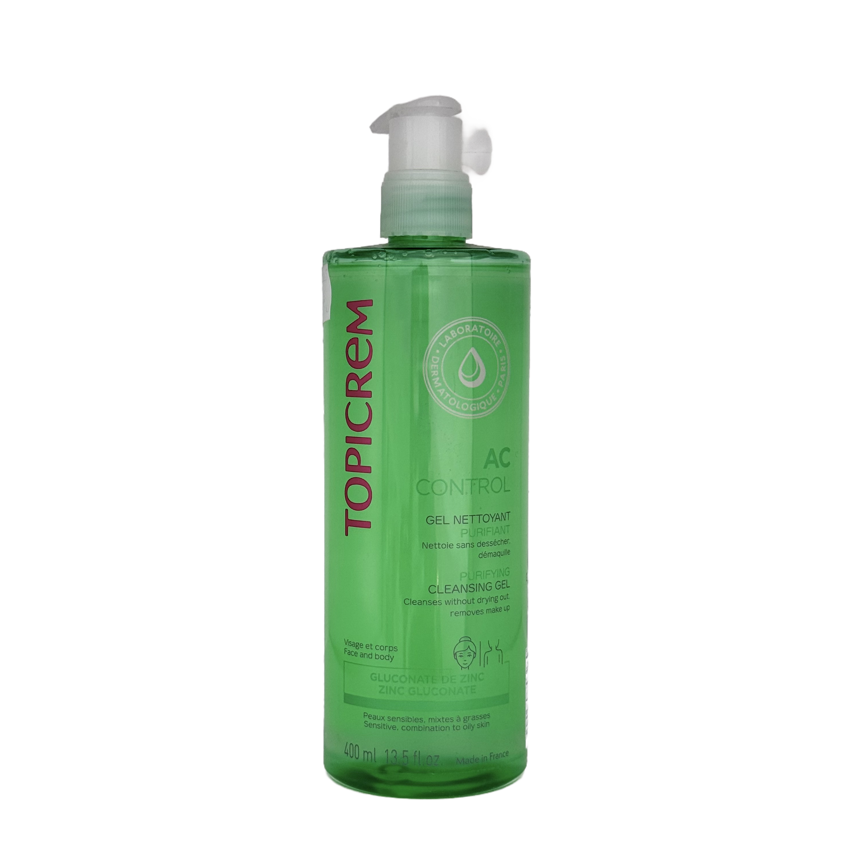 Topicrem AC CONTROL PURIFYING CLEANSING GEL 400ml - توبكريم اي سي كنترول جل منظف منقي 400 مل