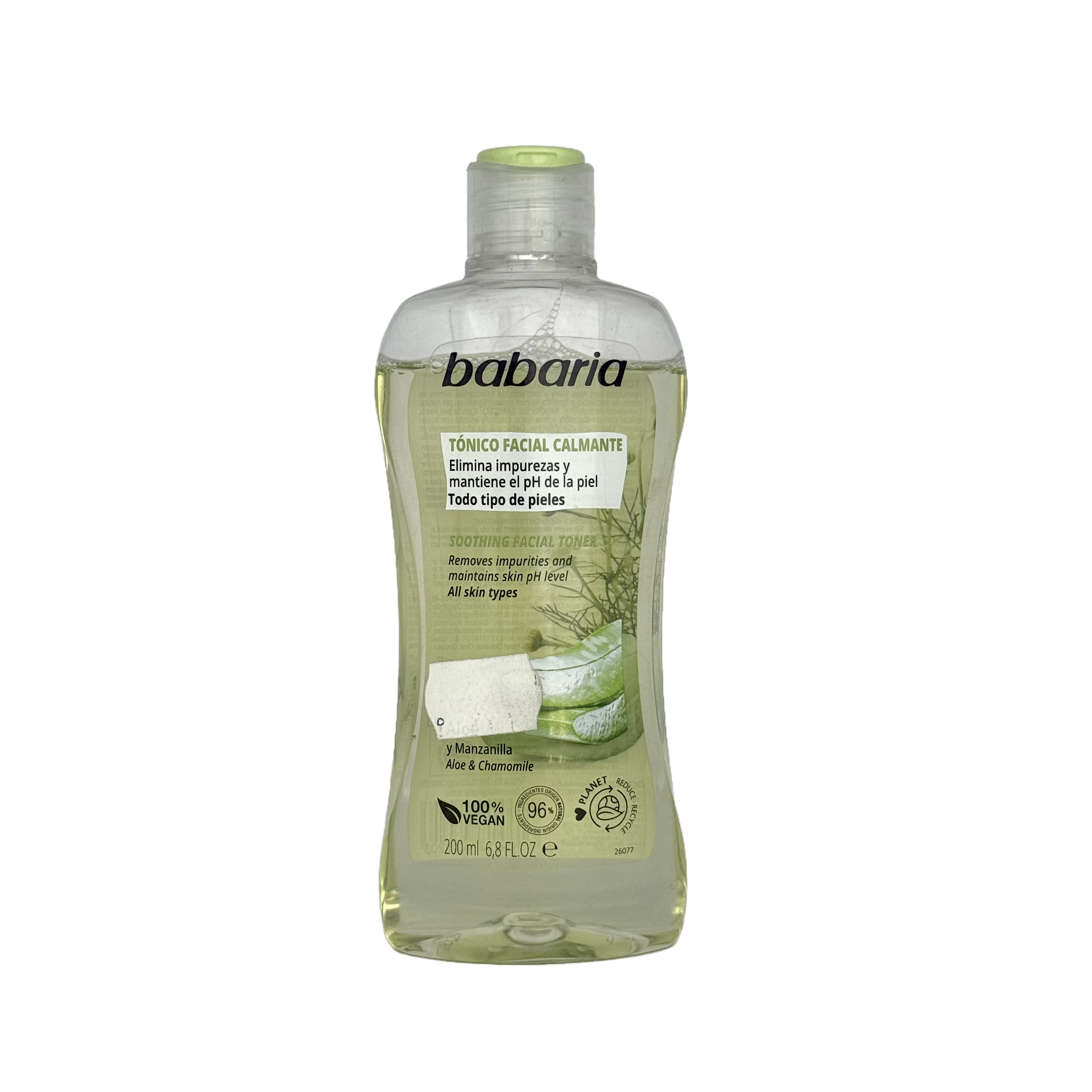 Babaria Soothing Facial Toner 200ml - باباريا تونر مهدئ للوجه 200 مل