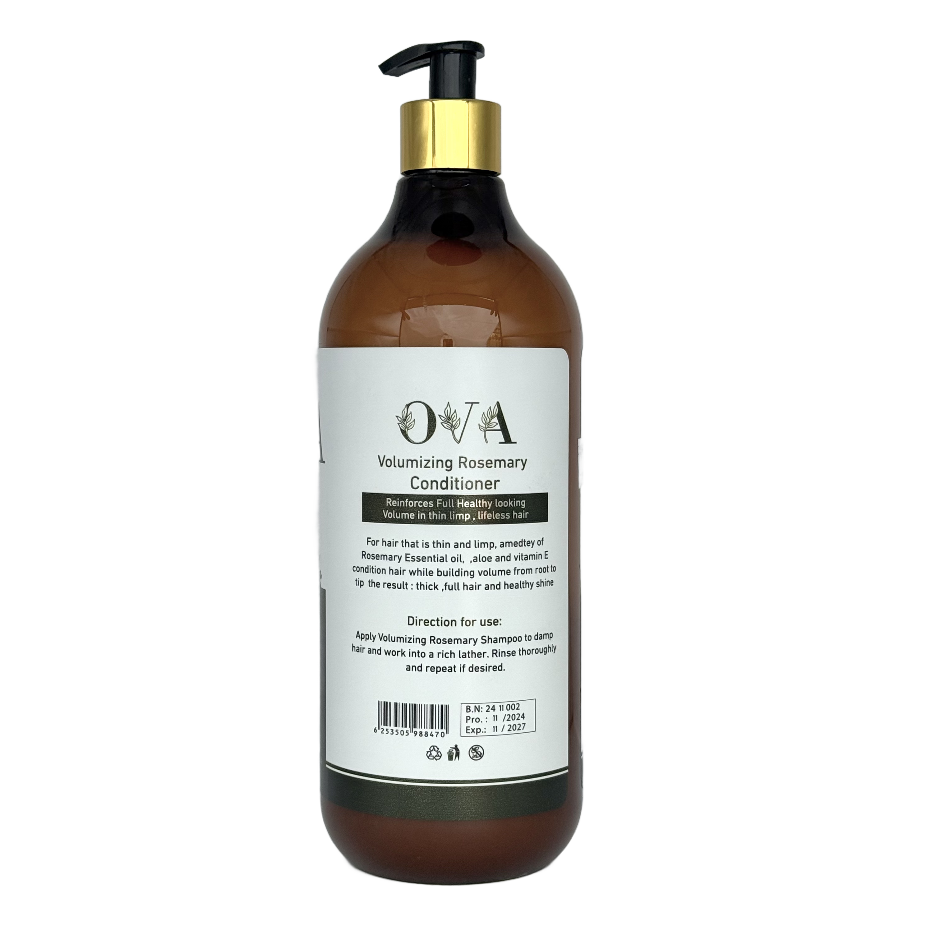 Ova Rosemary Hair Conditioner 1000 ML - أوفا بلسم الشعر بإكليل الجبل 1000 مل