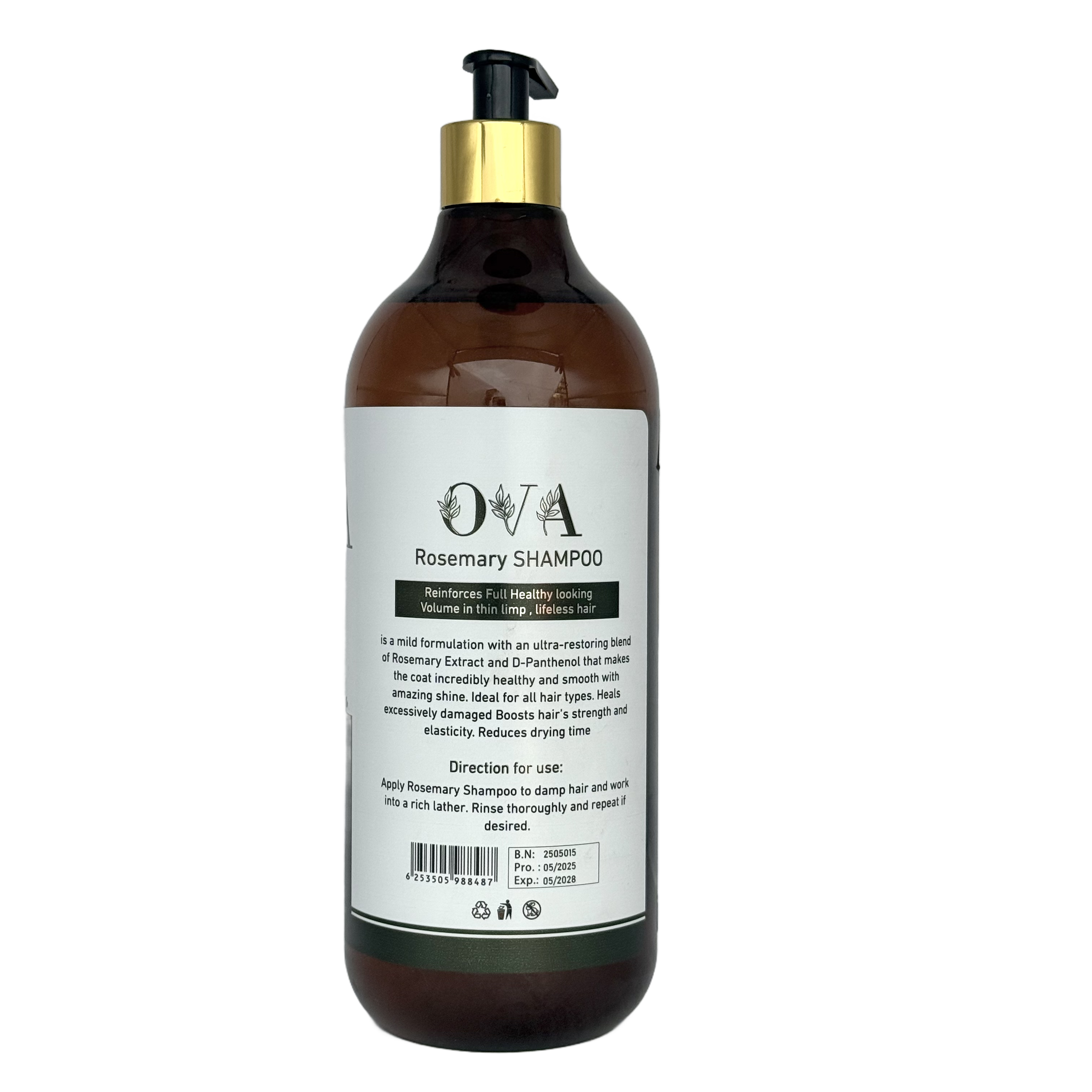 Ova Rosemary Shampoo 1000 ML - أوفا شامبو إكليل الجبل 1000 مل
