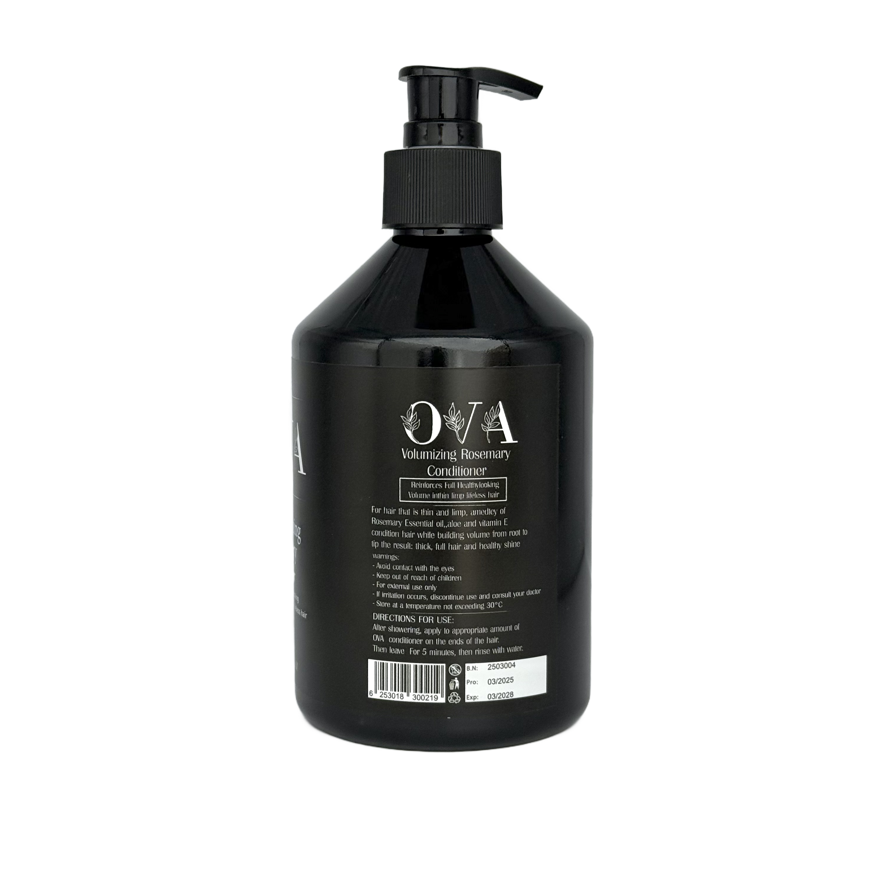 Ova Volumizing Rosemary Hair Conditioner 500 ML - أوفا بلسم إكليل الجبل لزيادة الكثافة 500 مل