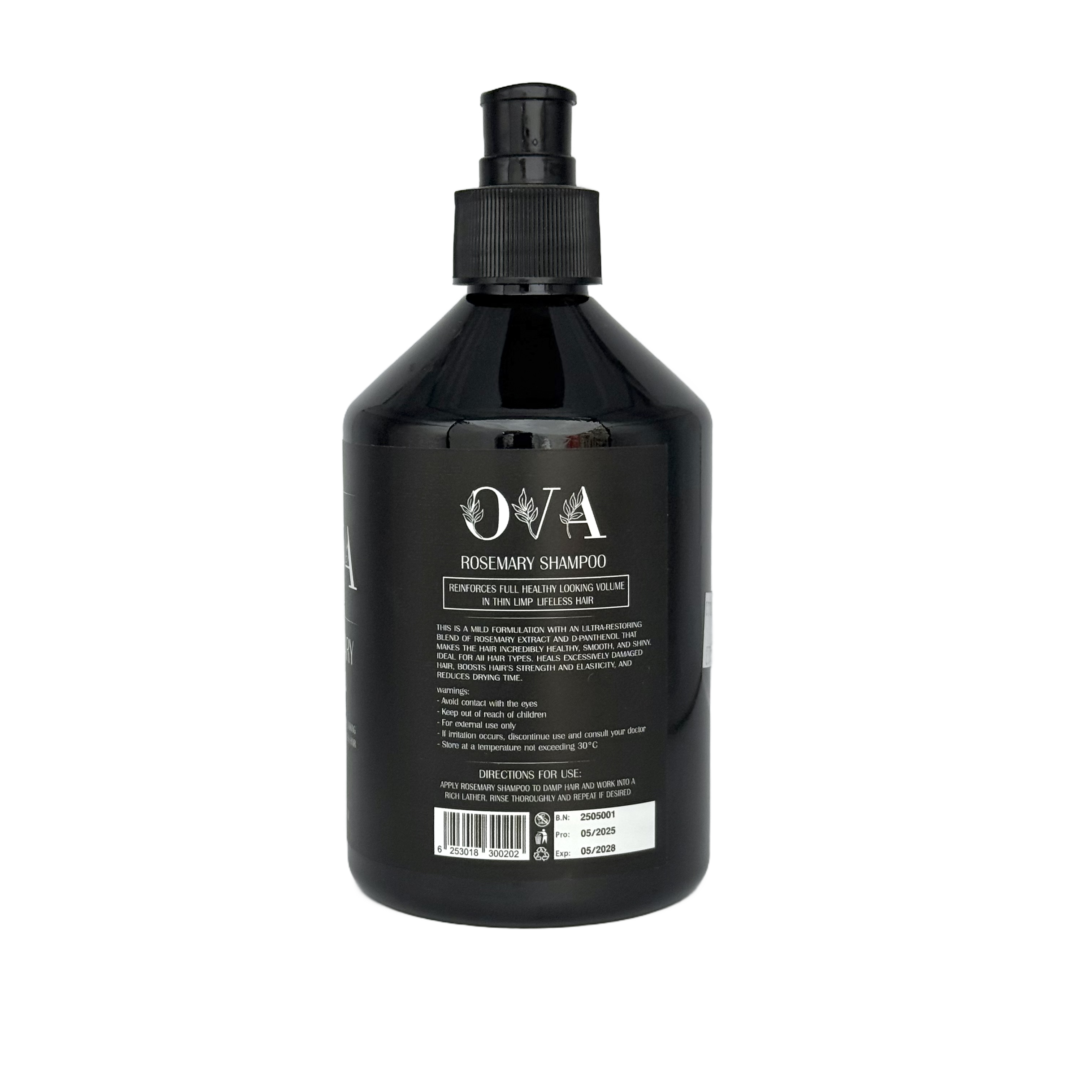Ova Rosemary Shampoo 500 ML - أوفا شامبو إكليل الجبل 500 مل