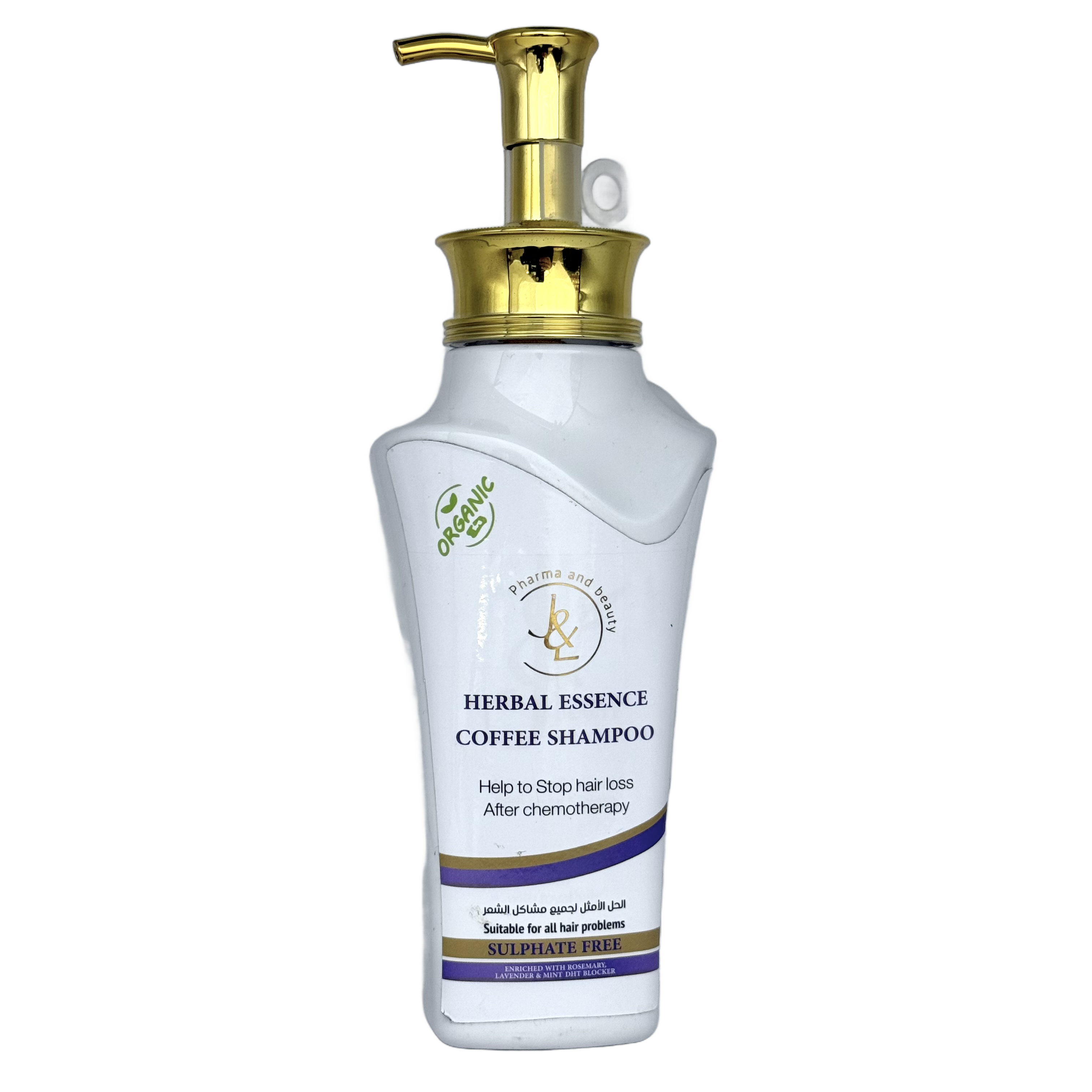 J&L Herbal Essence Coffee Shampoo 350ML - جي اند ال هيربال اسنس شامبو القهوة 350 مل