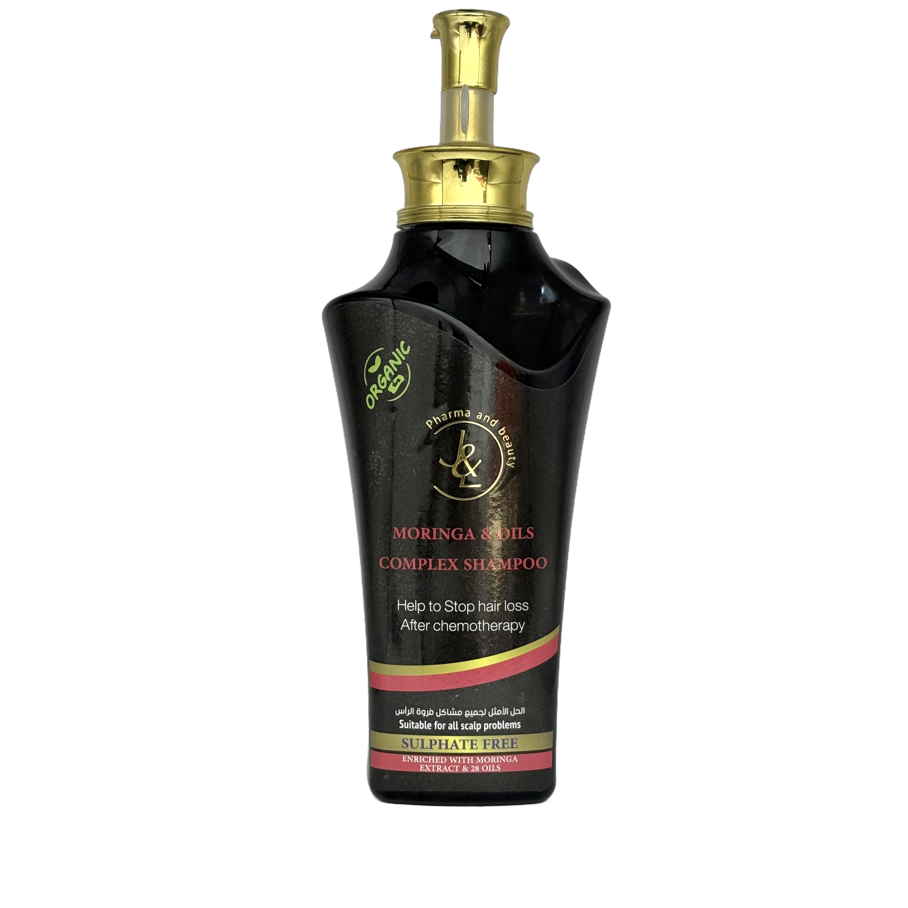 J&L Moringa & Oils Complex Shampoo 600ml - جي اند ال شامبو المورينغا ومزيج الزيوت 600 مل
