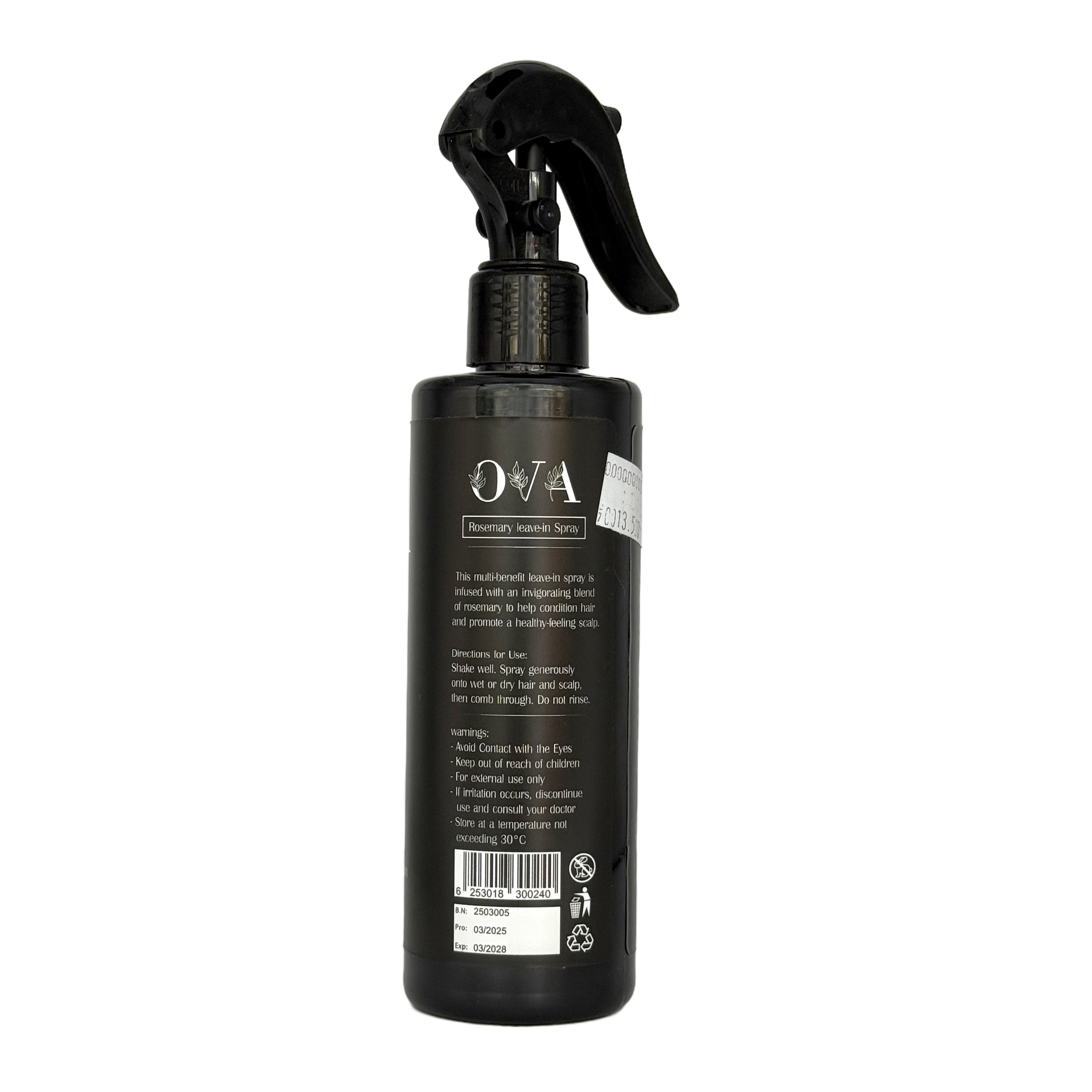 Ova Rosemary Leave-In Spray 250 ML - أوفا بخاخ إكليل الجبل ليف إن 250 مل