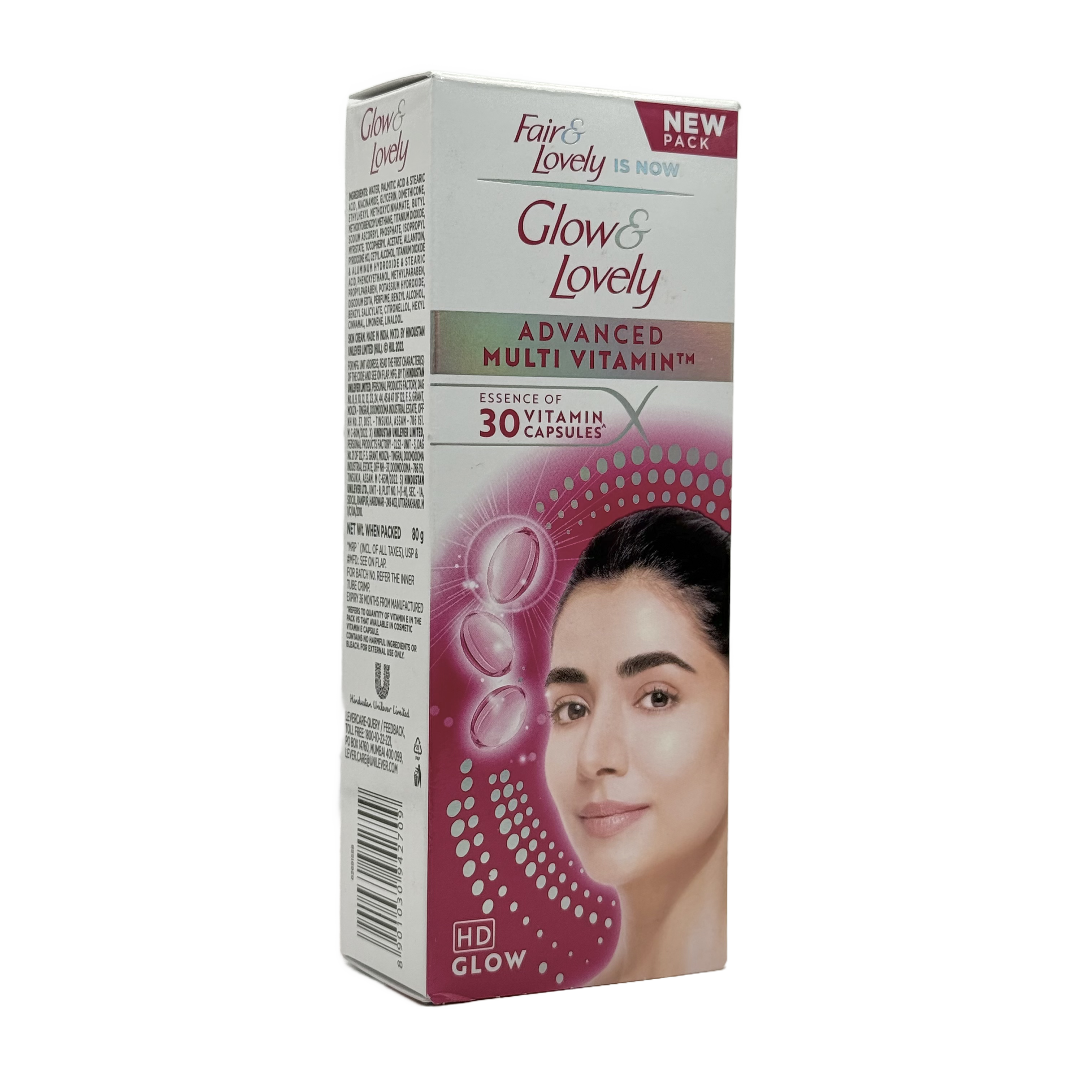 Fair & Lovely Glow Lovely Advanced Multivitamin 30 capsules - فير اند لوفلي جلو لوفلي مالتي فيتامين متقدم 30 كبسولة