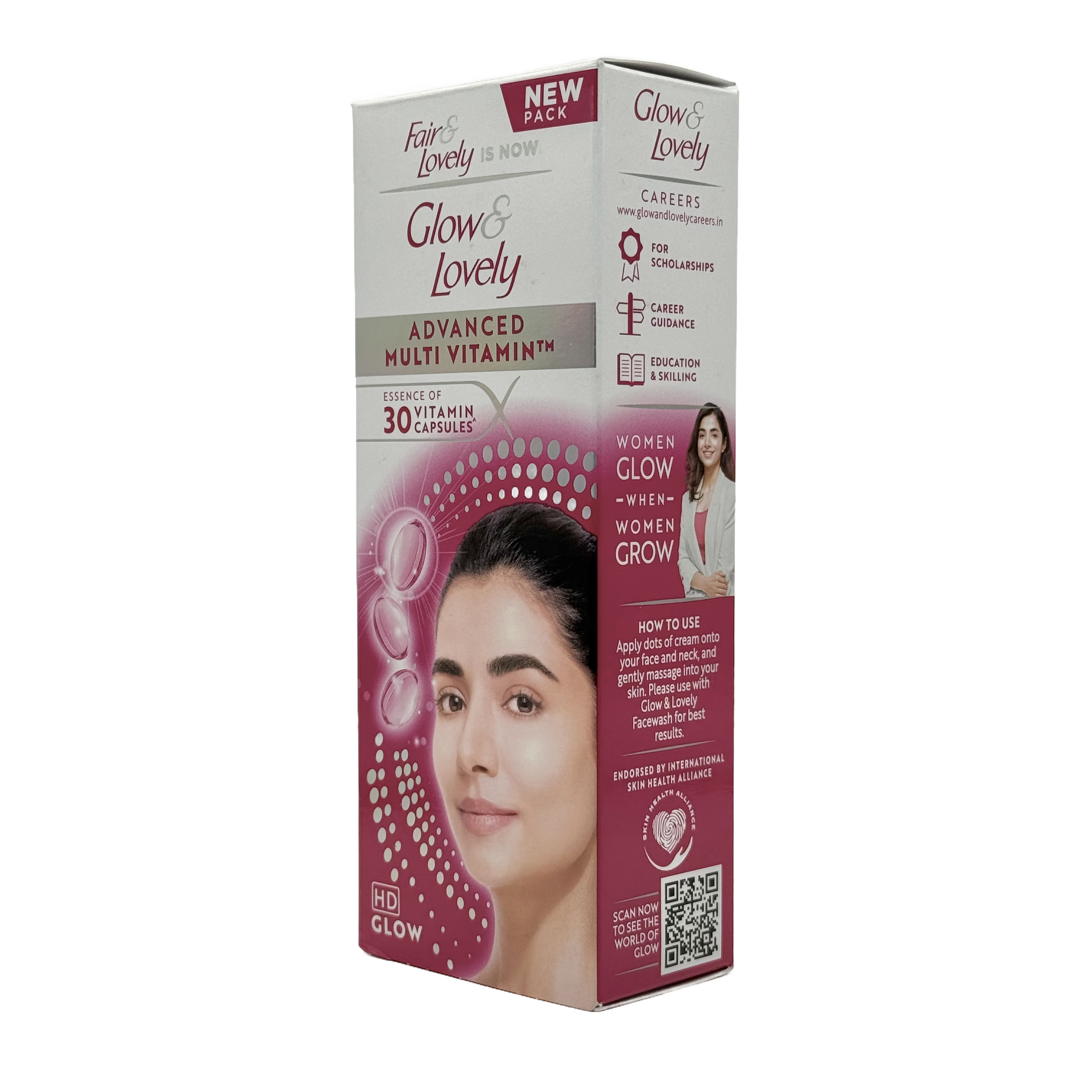 Fair & Lovely Glow Lovely Advanced Multivitamin 30 capsules - فير اند لوفلي جلو لوفلي مالتي فيتامين متقدم 30 كبسولة