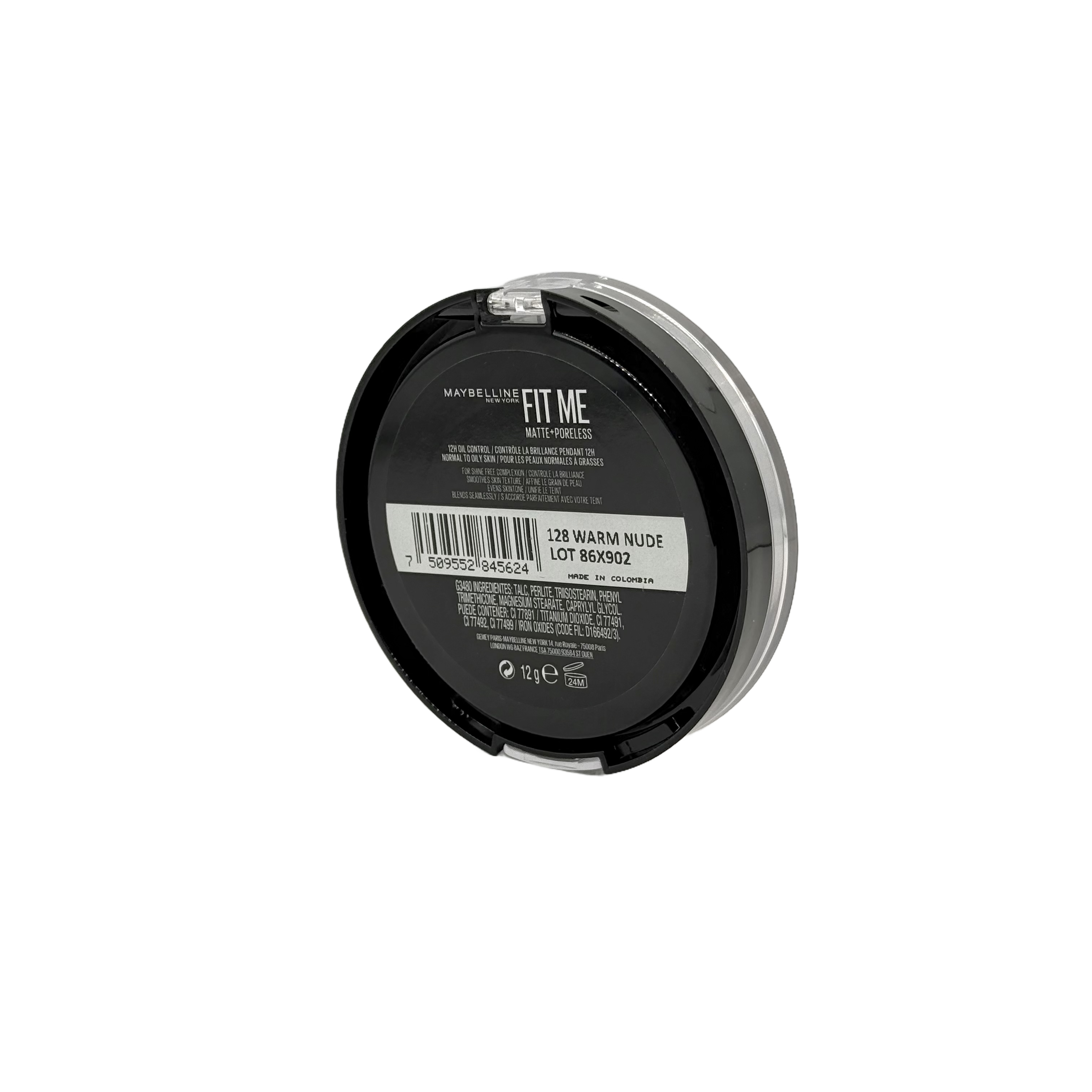 Maybelline Fit Me Matte + Poreless Compact Powder 115 - بودرة ميبيلين فيت مي مطفية ومخفيّة للمسام 115