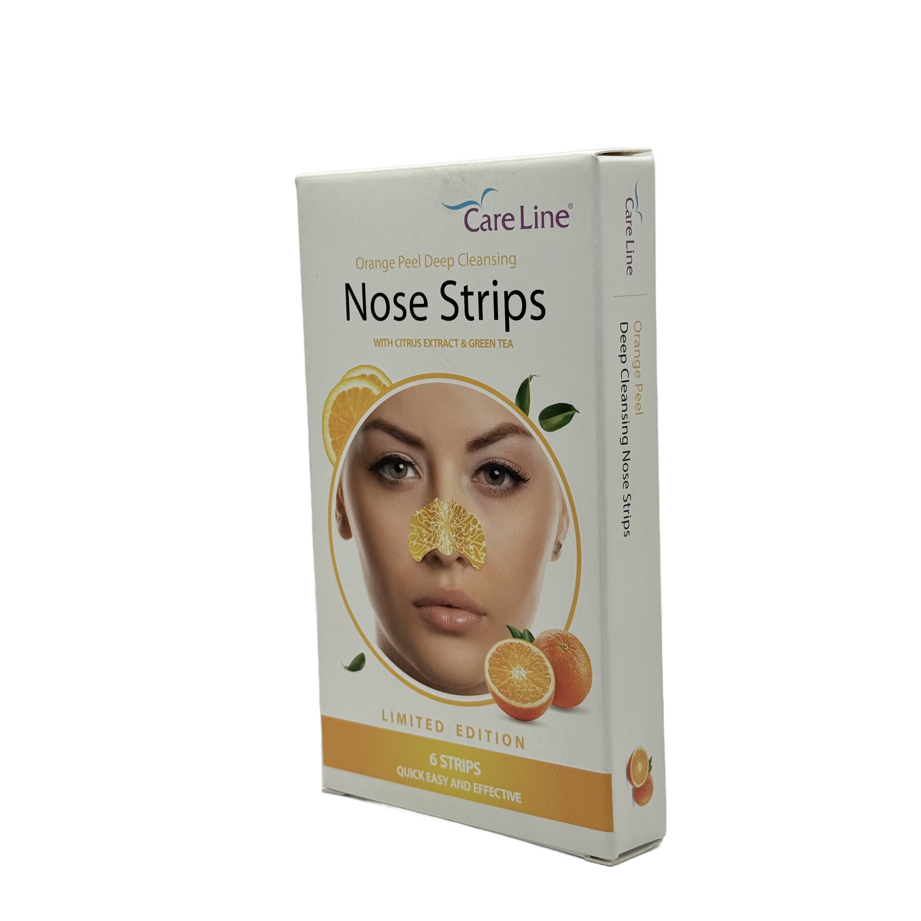 Careline Orange Peel Nose Strips 6 strips - شرائط الأنف كيرلاين بقشر البرتقال 6 شرائط