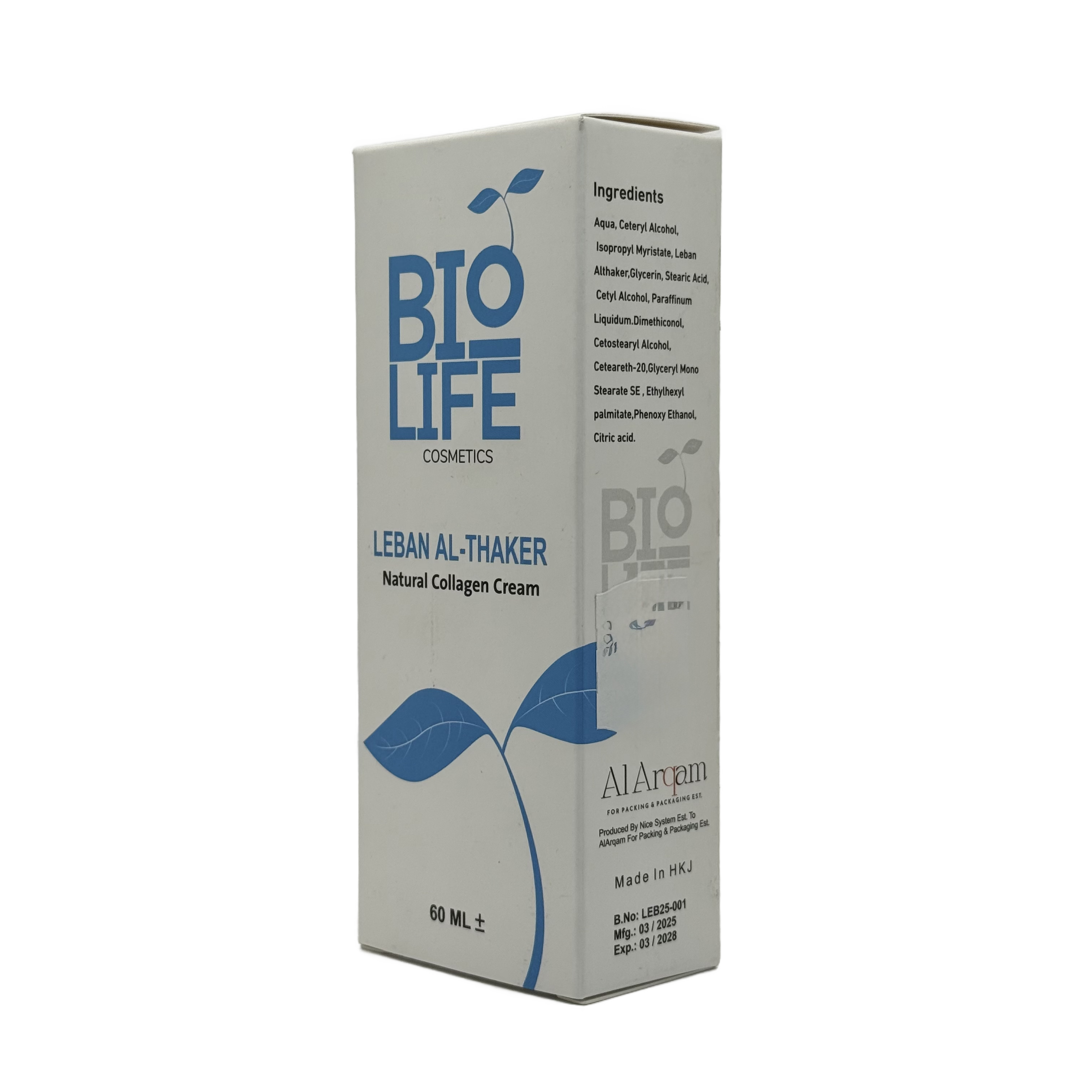 Bio Life Leban Al Thaker Cream 60 ml - كريم بايو لايف لبان الذكر 60 مل
