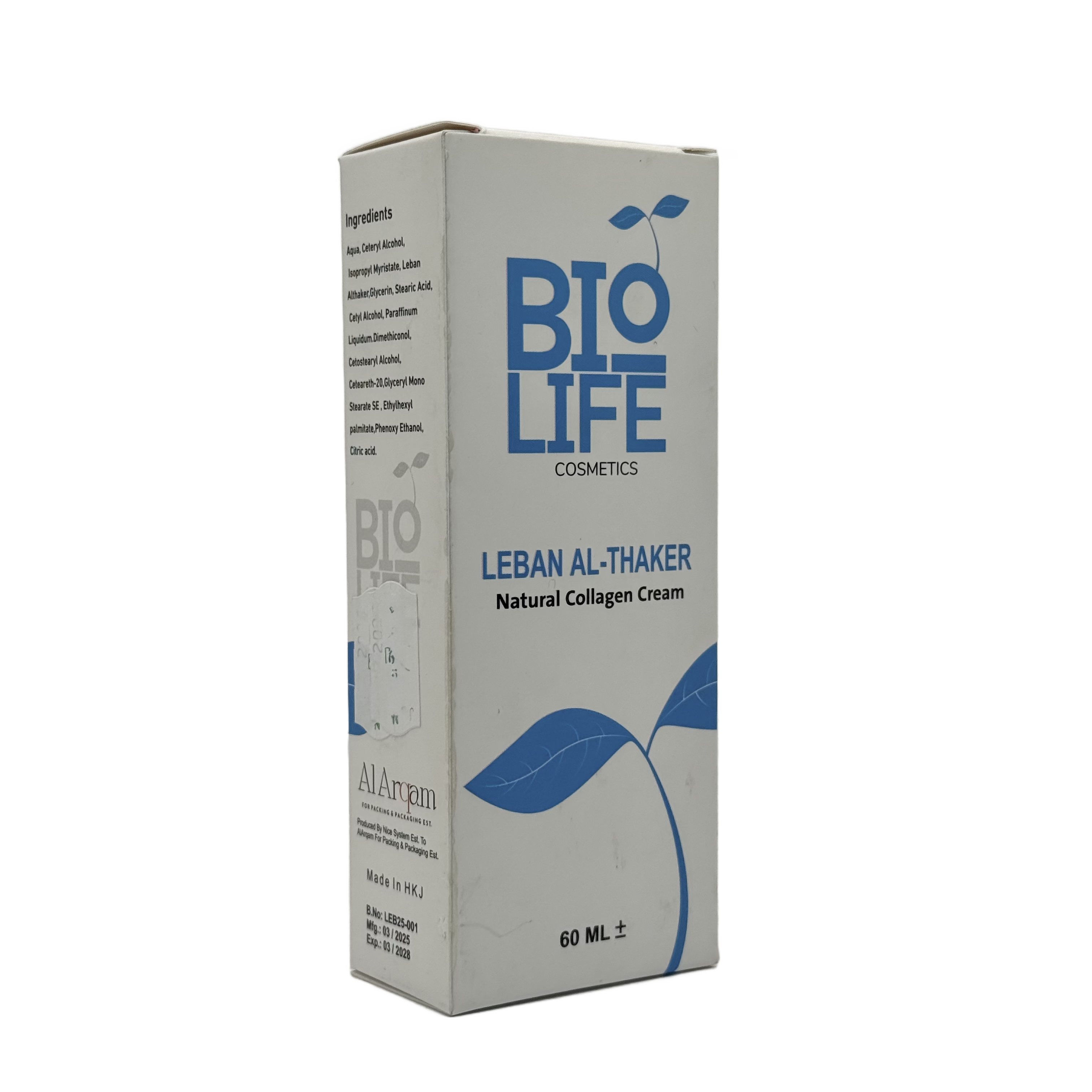 Bio Life Leban Al Thaker Cream 60 ml - كريم بايو لايف لبان الذكر 60 مل