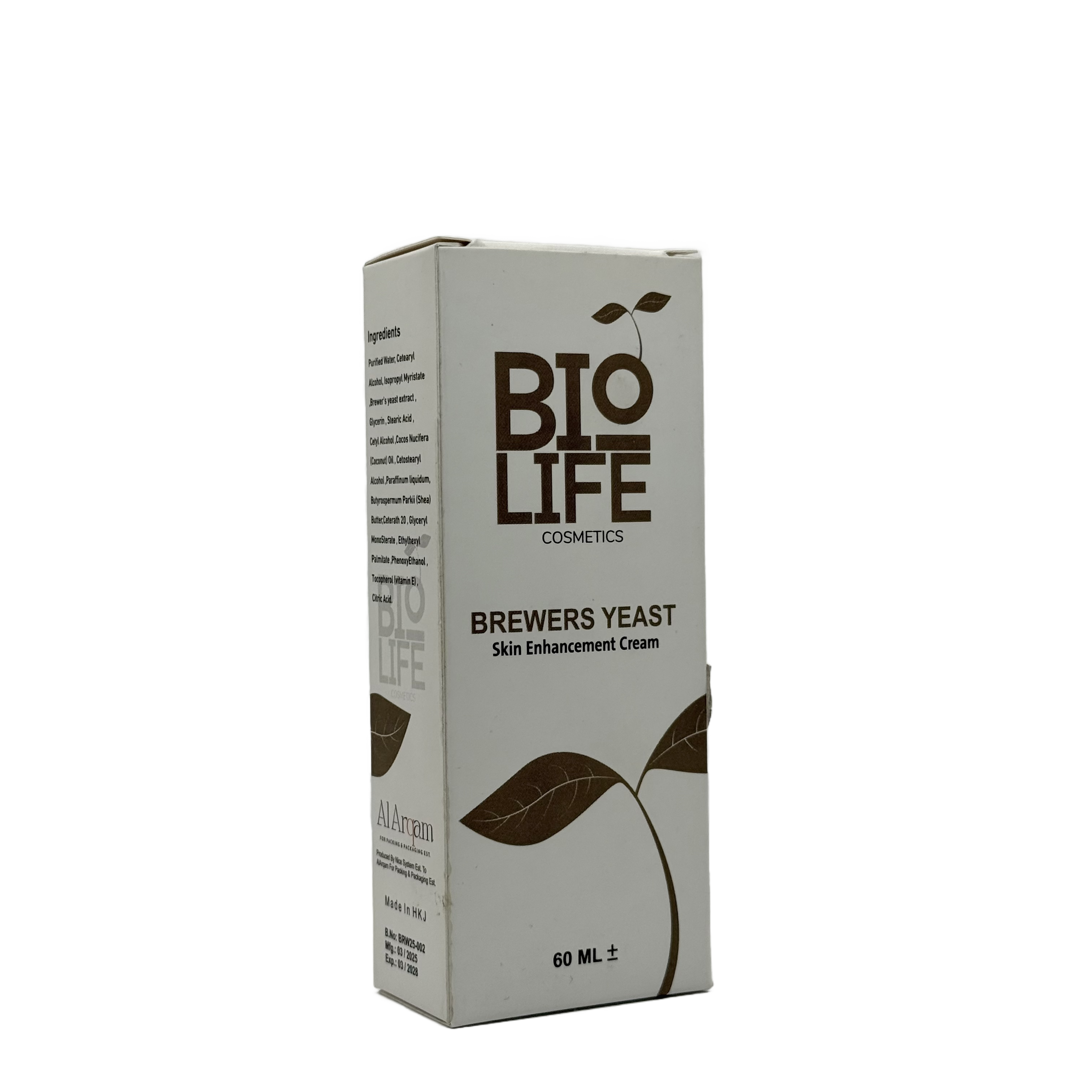 BioLife Brewers Yeast Cream 60 ml - كريم بايو لايف بخميرة البيرة 60 مل