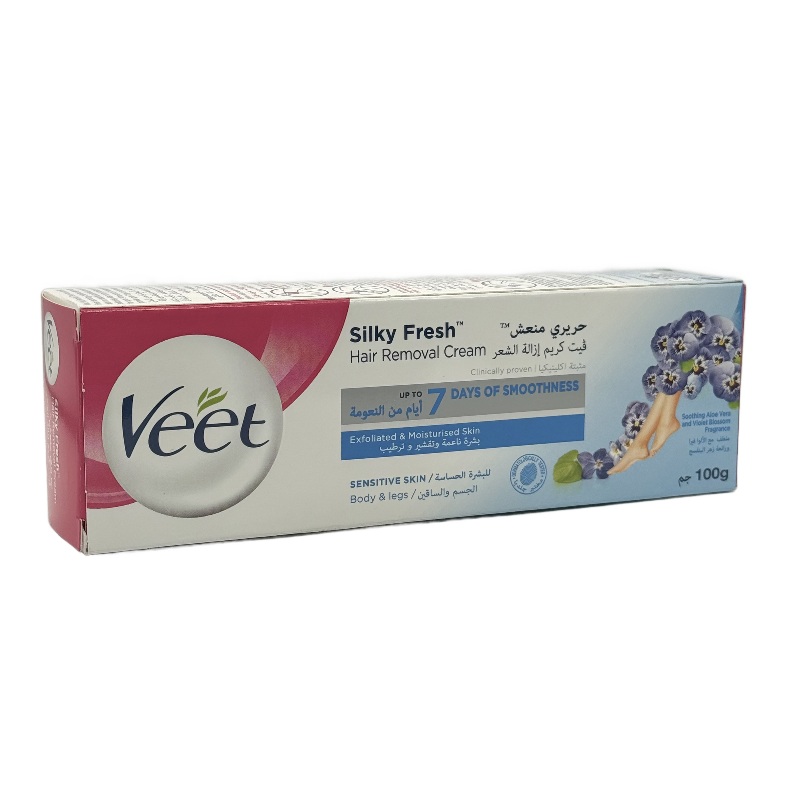 Veet Hair Removal Cream Sensitive Skin 100 g - كريم فيت لإزالة الشعر للبشرة الحساسة 100 غ