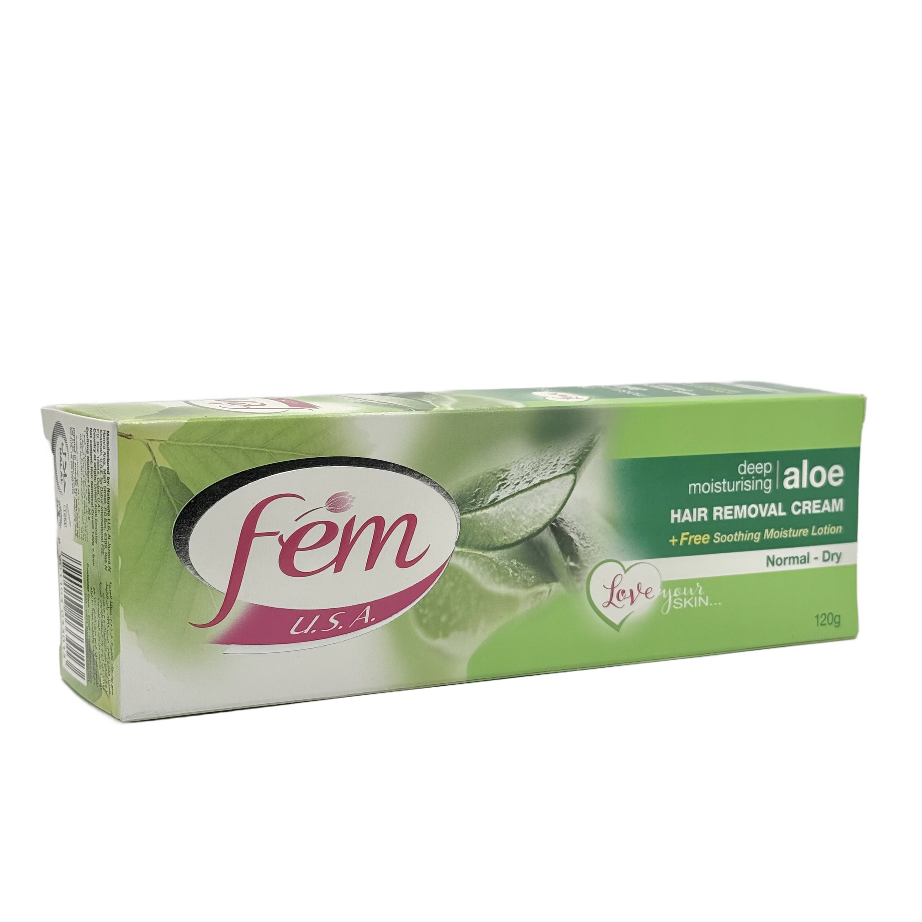 Fem Aloe Vera Hair Removal Cream 120 g - كريم فيم لإزالة الشعر بالألوفيرا 120 غ