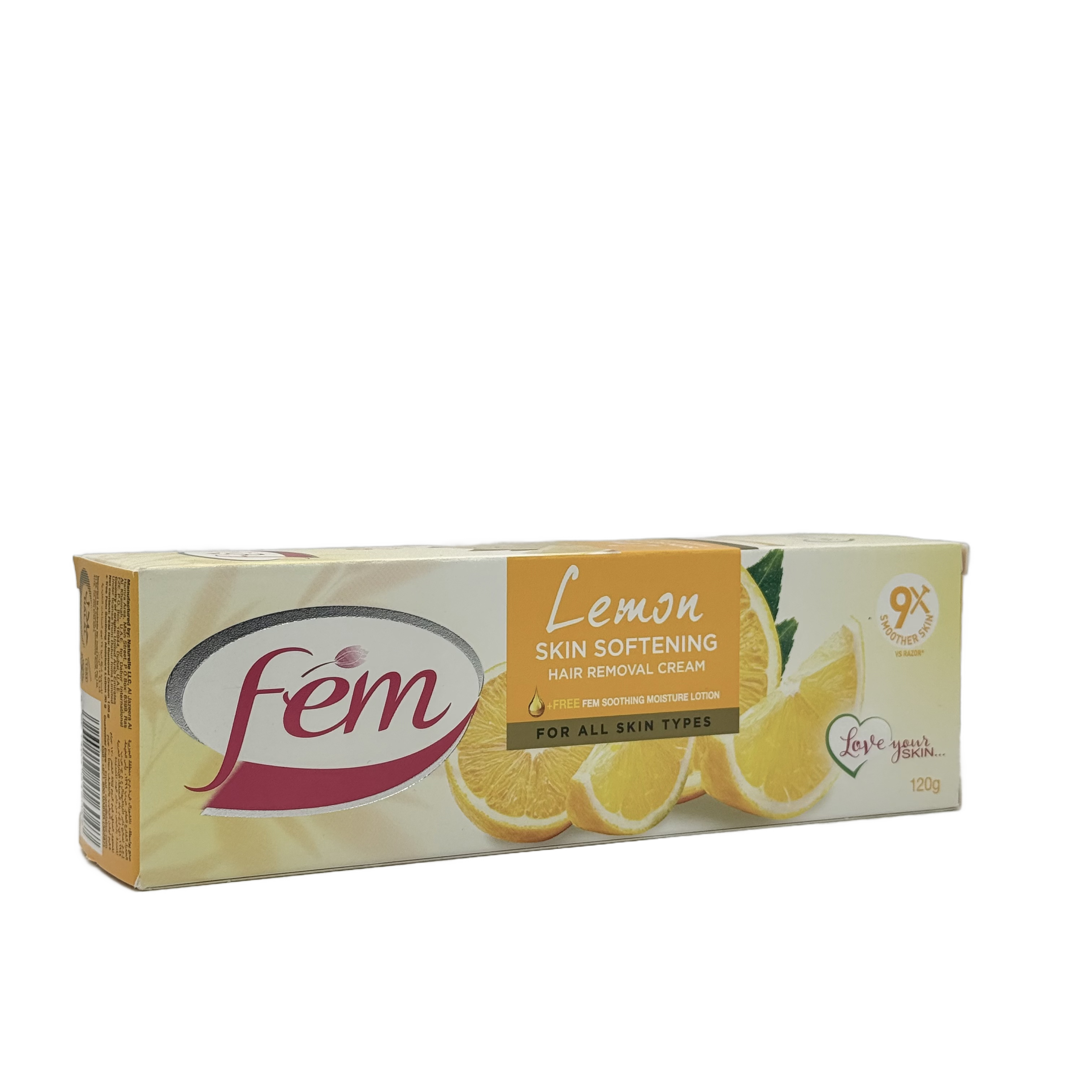 Fem Refreshing Lemon Hair Removal Cream 120 g - كريم فيم لإزالة الشعر بالليمون المنعش 120 غ