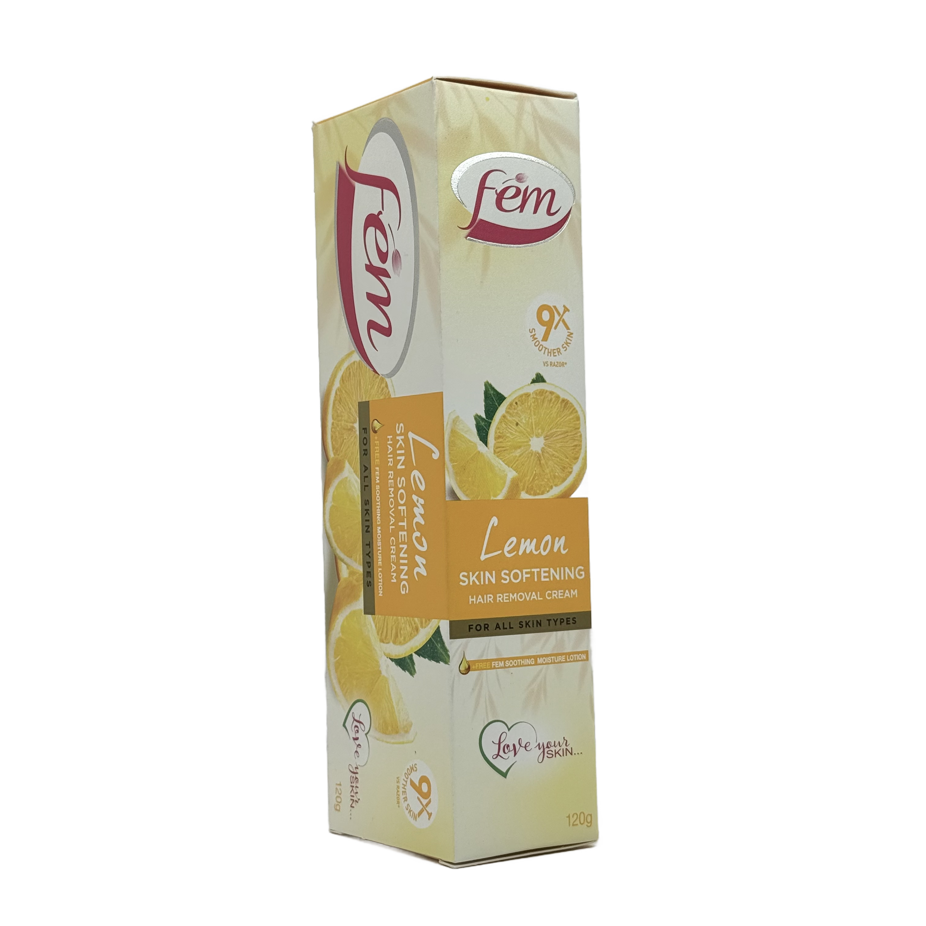 Fem Refreshing Lemon Hair Removal Cream 120 g - كريم فيم لإزالة الشعر بالليمون المنعش 120 غ