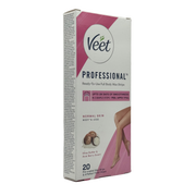 Veet Wax Strips Normal Skin 20 Pieces - شرائط شمع فيت للبشرة العادية 20 قطعة