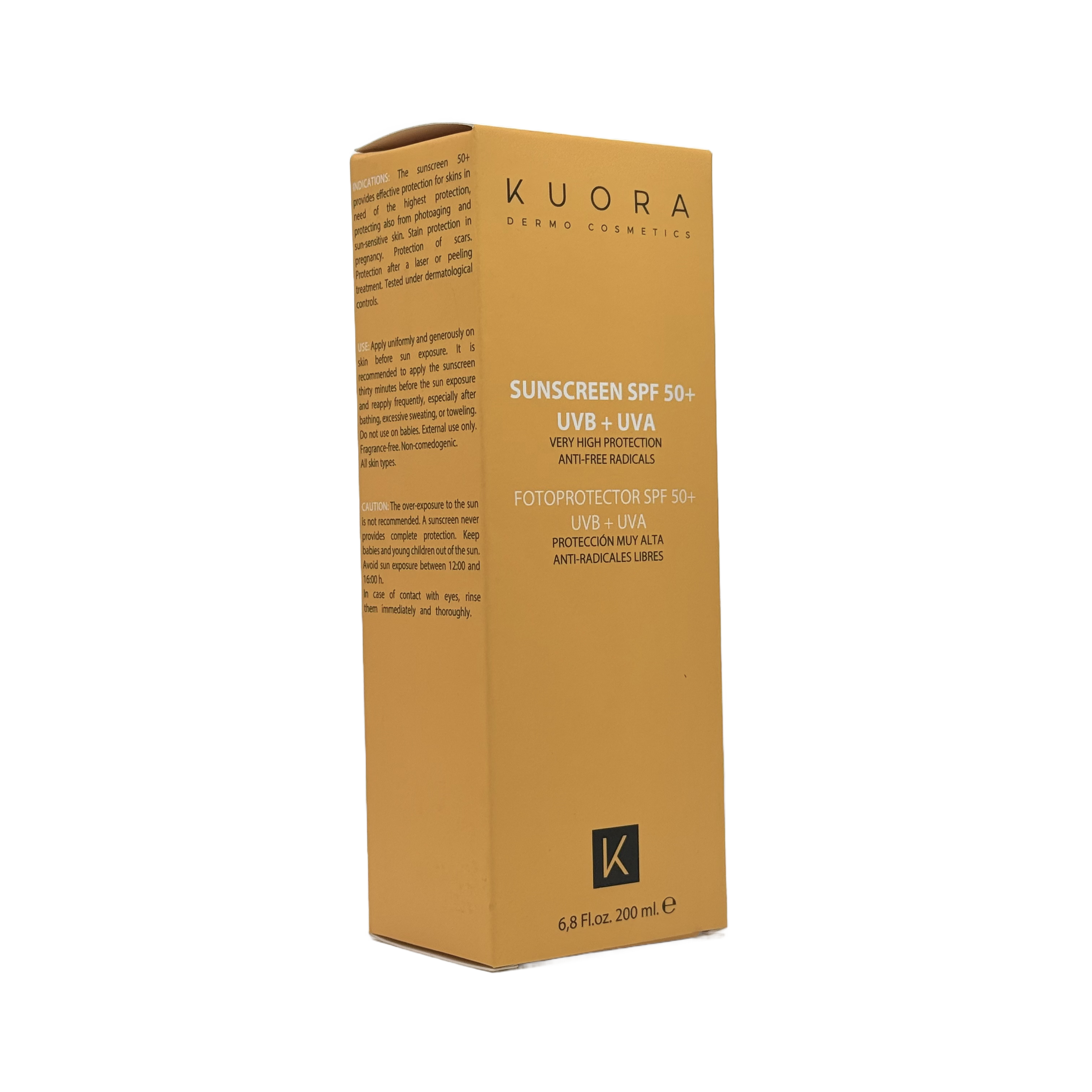 Kuora Sunscreen SPF 50+ 200ml - كيورا واقي شمس SPF 50+ 200 مل