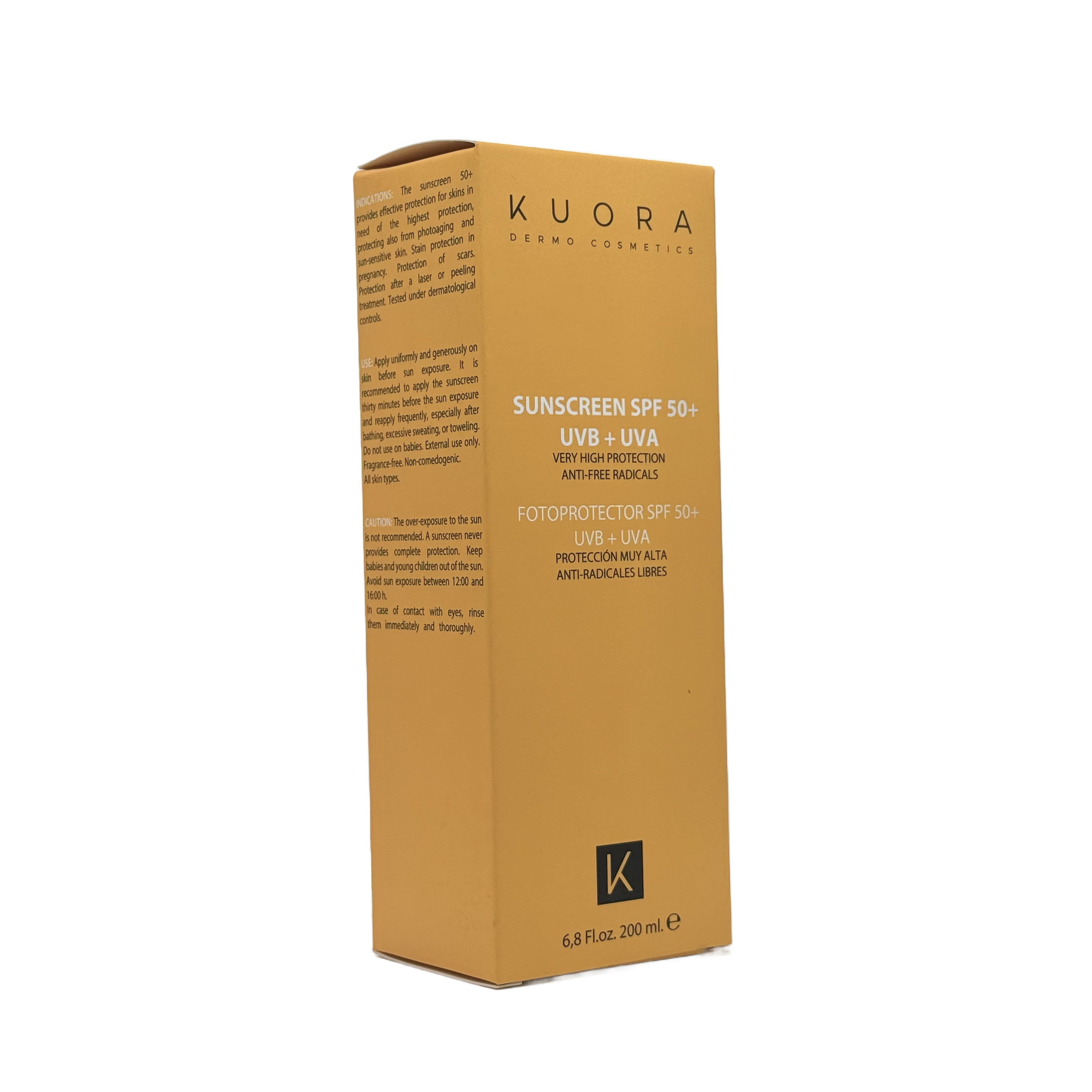 Kuora Sunscreen SPF 50+ 200ml - كيورا واقي شمس SPF 50+ 200 مل