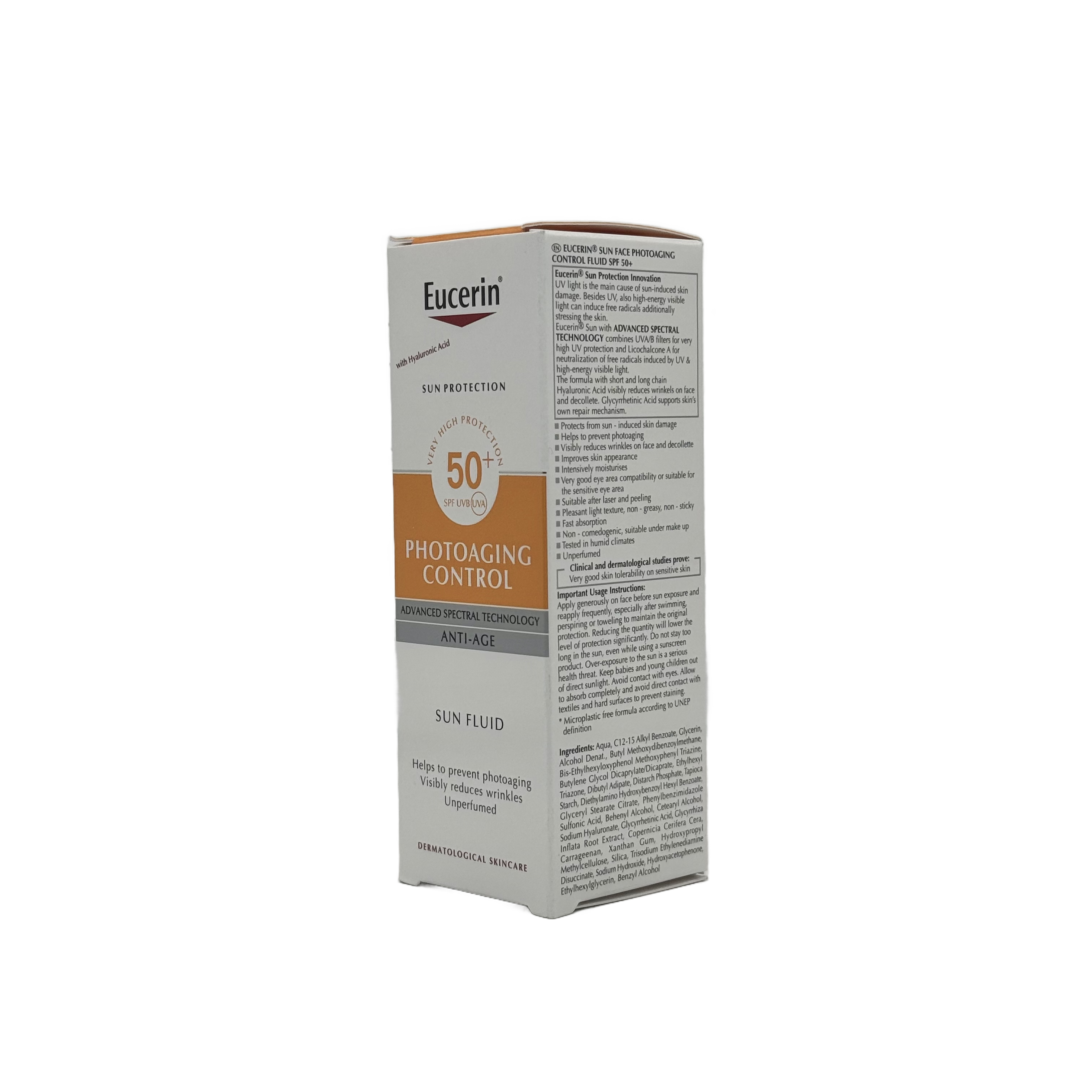 Eucerin Photoaging Control Fluid SPF 50+ 50ml - يوسرين فوتو إيجينغ كنترول فلويد SPF 50+ 50 مل
