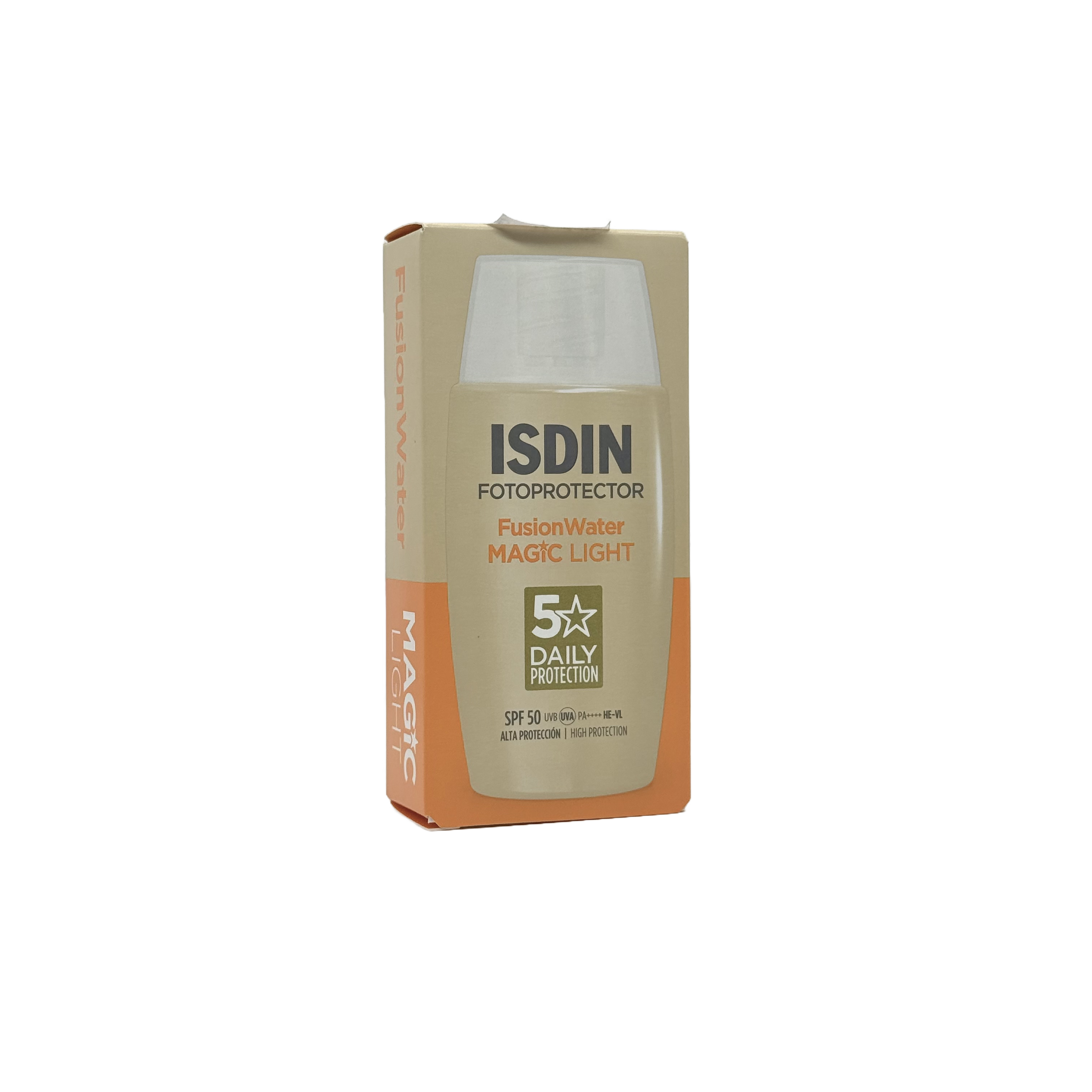 ISDIN Fotoprotector Fusion Water MAGIC Light SPF 50 50ml - ايزدين فوتوبروتكتور فيوجن ووتر ماجيك لايت SPF 50 50 مل