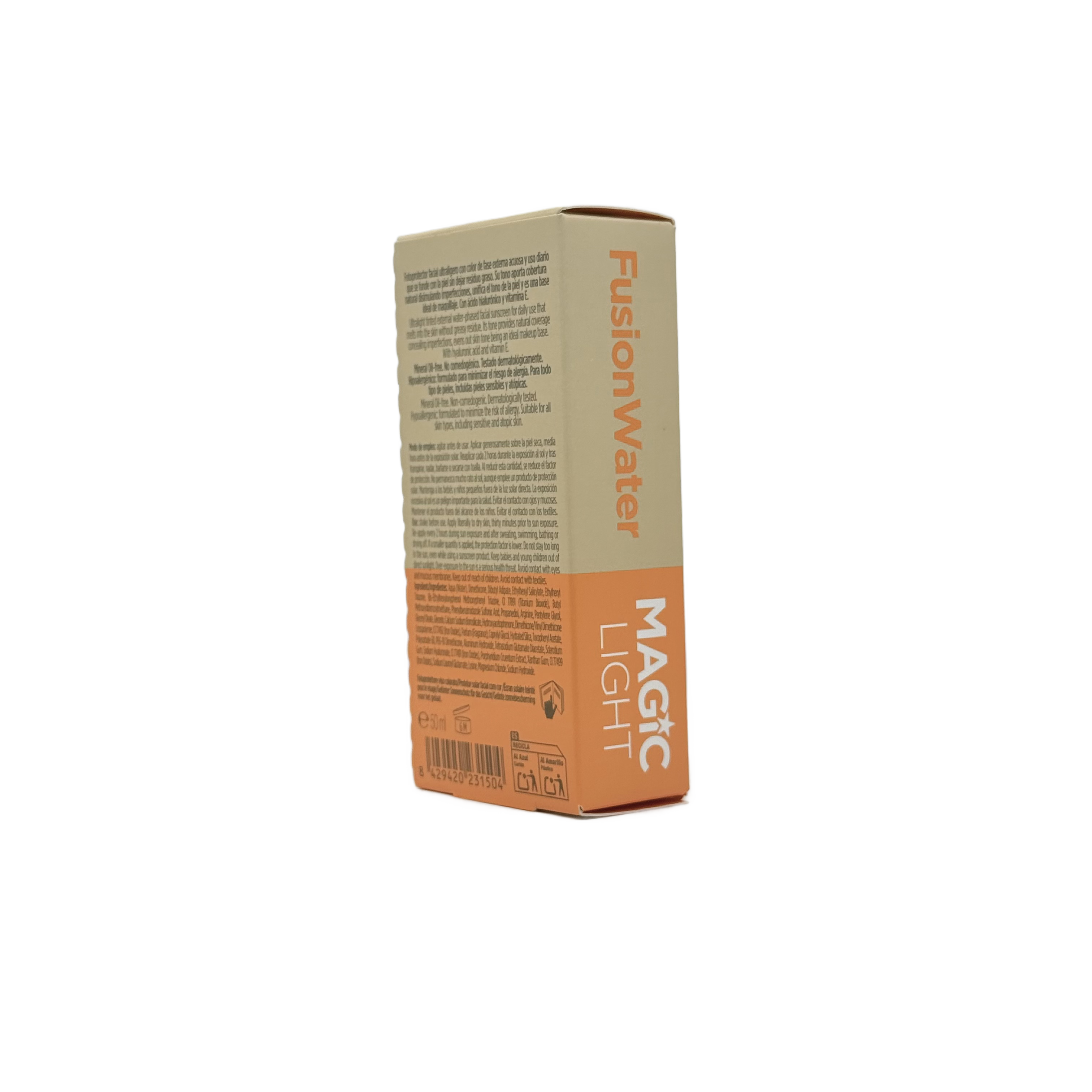 ISDIN Fotoprotector Fusion Water MAGIC Light SPF 50 50ml - ايزدين فوتوبروتكتور فيوجن ووتر ماجيك لايت SPF 50 50 مل