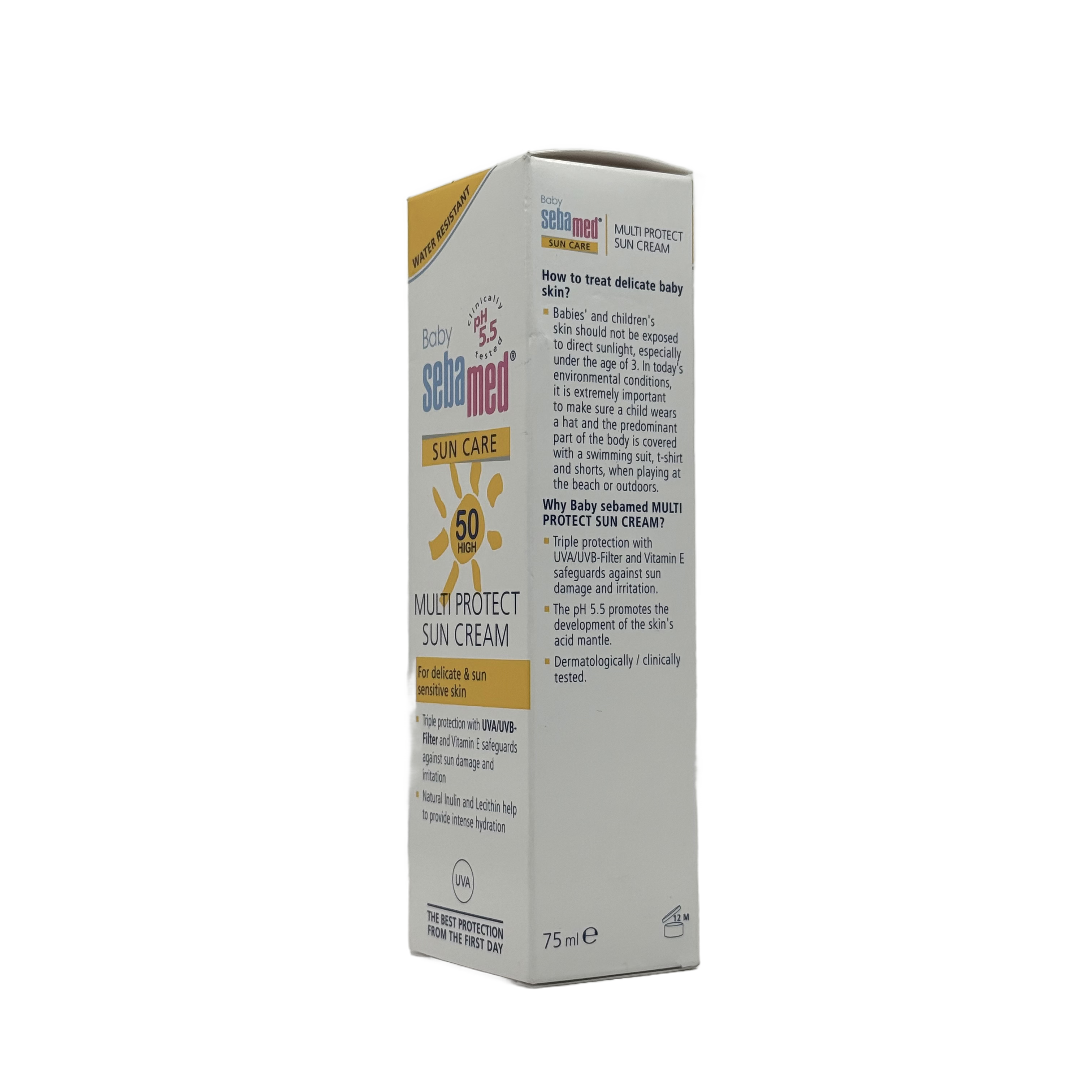 Sebamed Multi Protect Sun Cream SPF 50 Baby 75ml سيباميد كريم واقي شمس متعدد الحماية - SPF 50 للاطفال 75 مل
