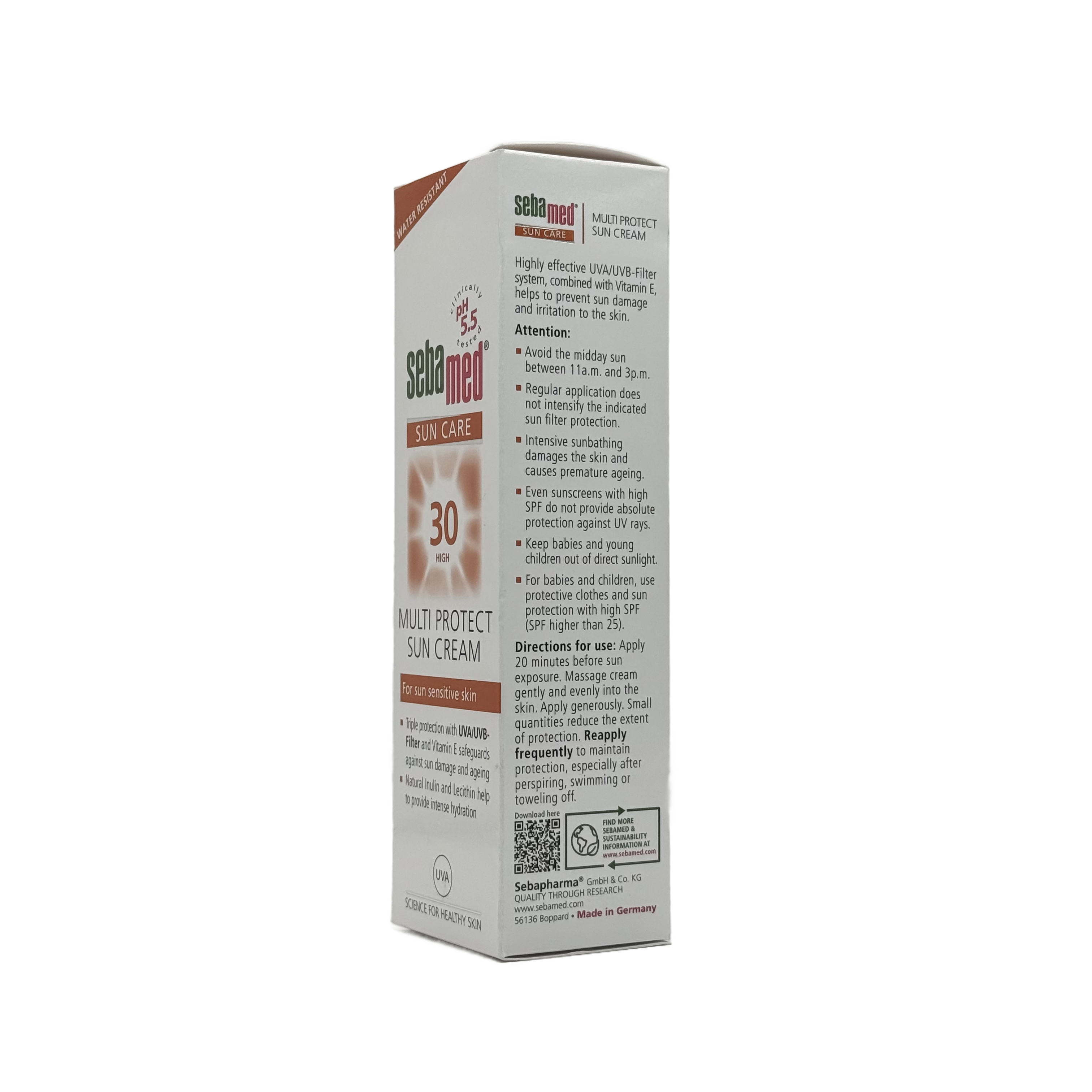 Sebamed Multi Protect Sun Cream SPF 30 75ml - سيباميد كريم واقي شمس متعدد الحماية SPF 30 75 مل