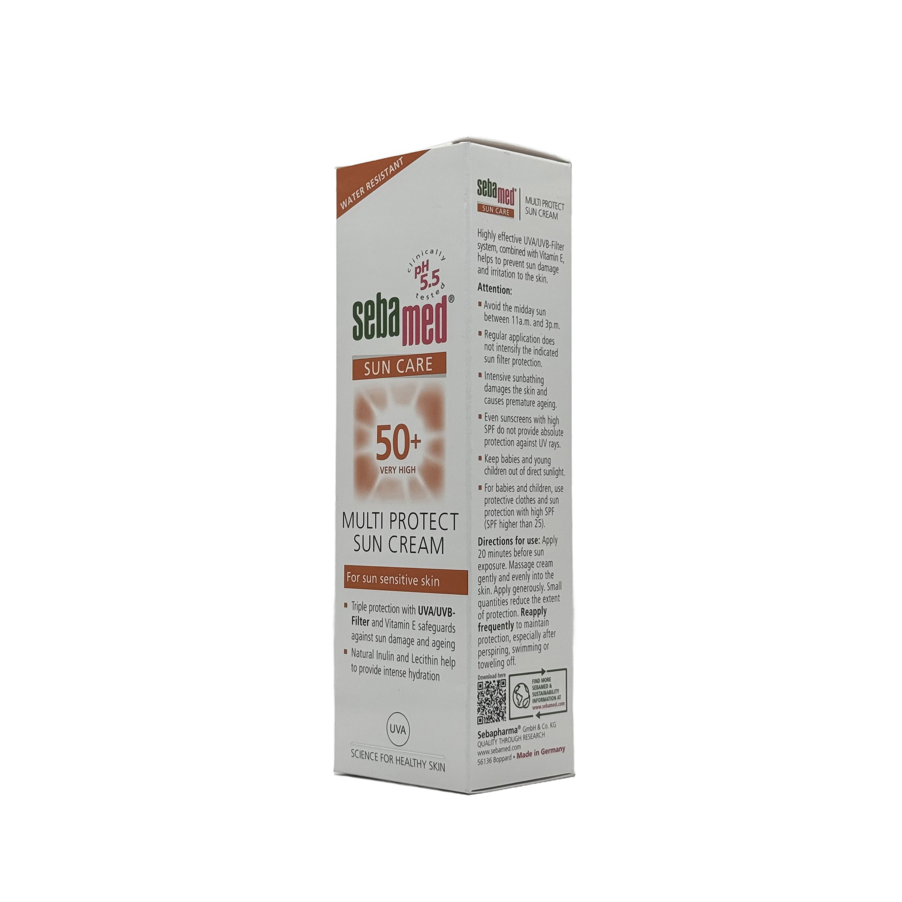 Sebamed Multi Protect Sun Cream SPF 50+ 75ml - سيباميد كريم واقي شمس متعدد الحماية SPF 50+ 75 مل