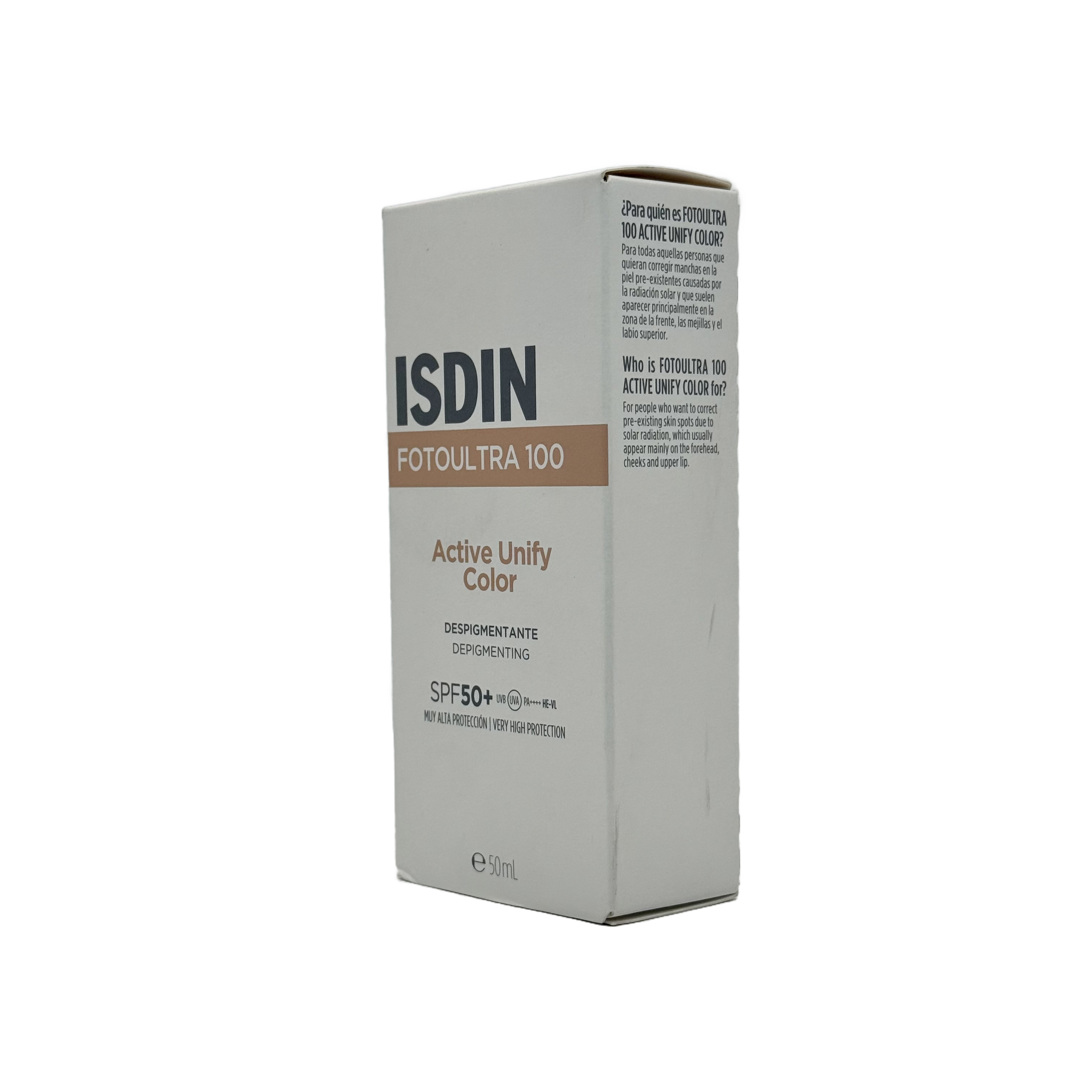 ISDIN Fotoultra 100 Active Unify SPF 50+ 50ml - ايزدين فوتوألترا 100 أكتيف يونايفاي SPF 50+ 50 مل