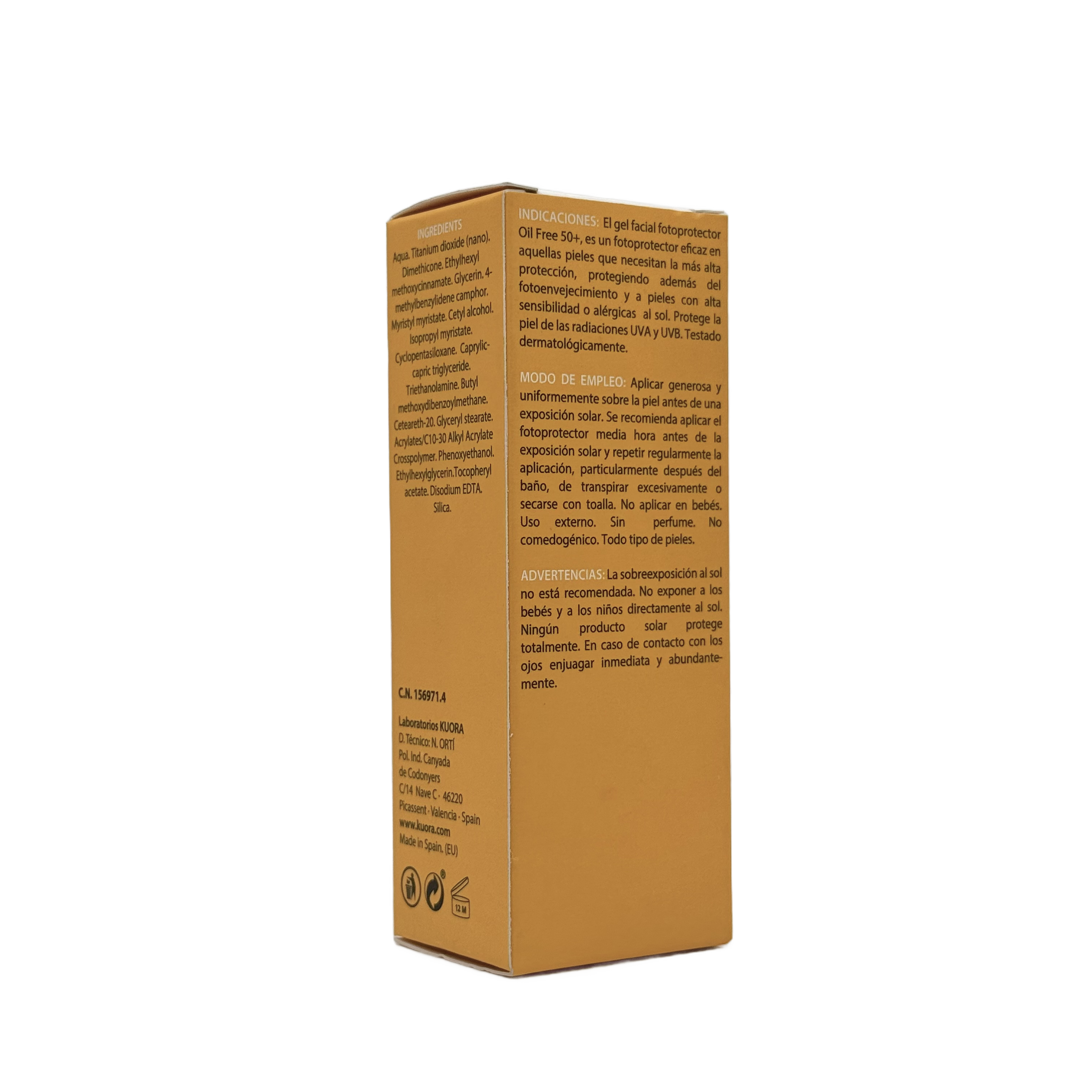 Kuora Oil Free Facial Sunscreen SPF 50+ 50ml - كيورا واقي شمس للوجه خالي من الزيوت SPF 50+ 50 مل