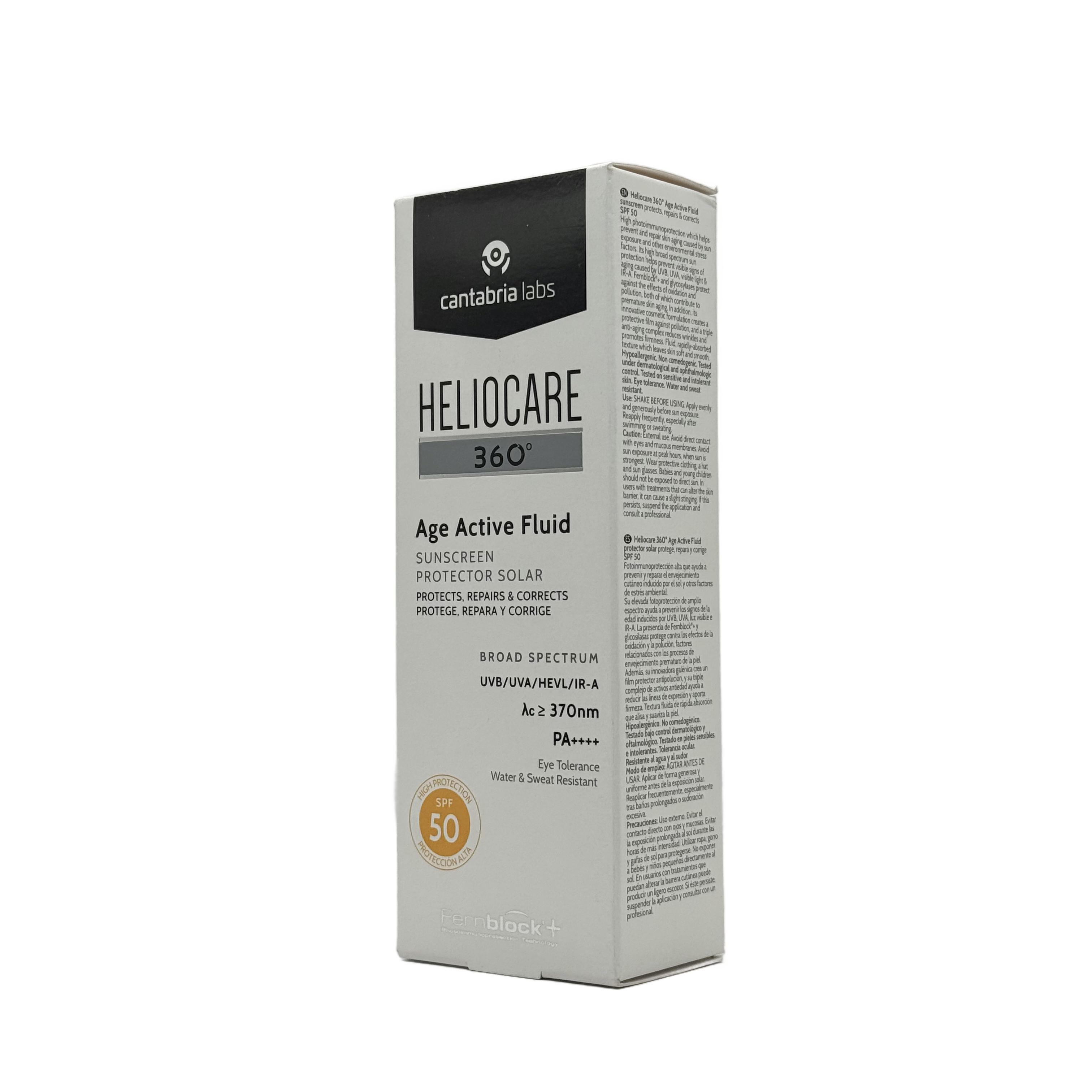 Cantabria Labs Heliocare 360º Age Active Fluid SPF 50+ 50ml - كانتابريا لابز هيليوكير 360 ايج أكتيف فلويد SPF 50+ 50 مل
