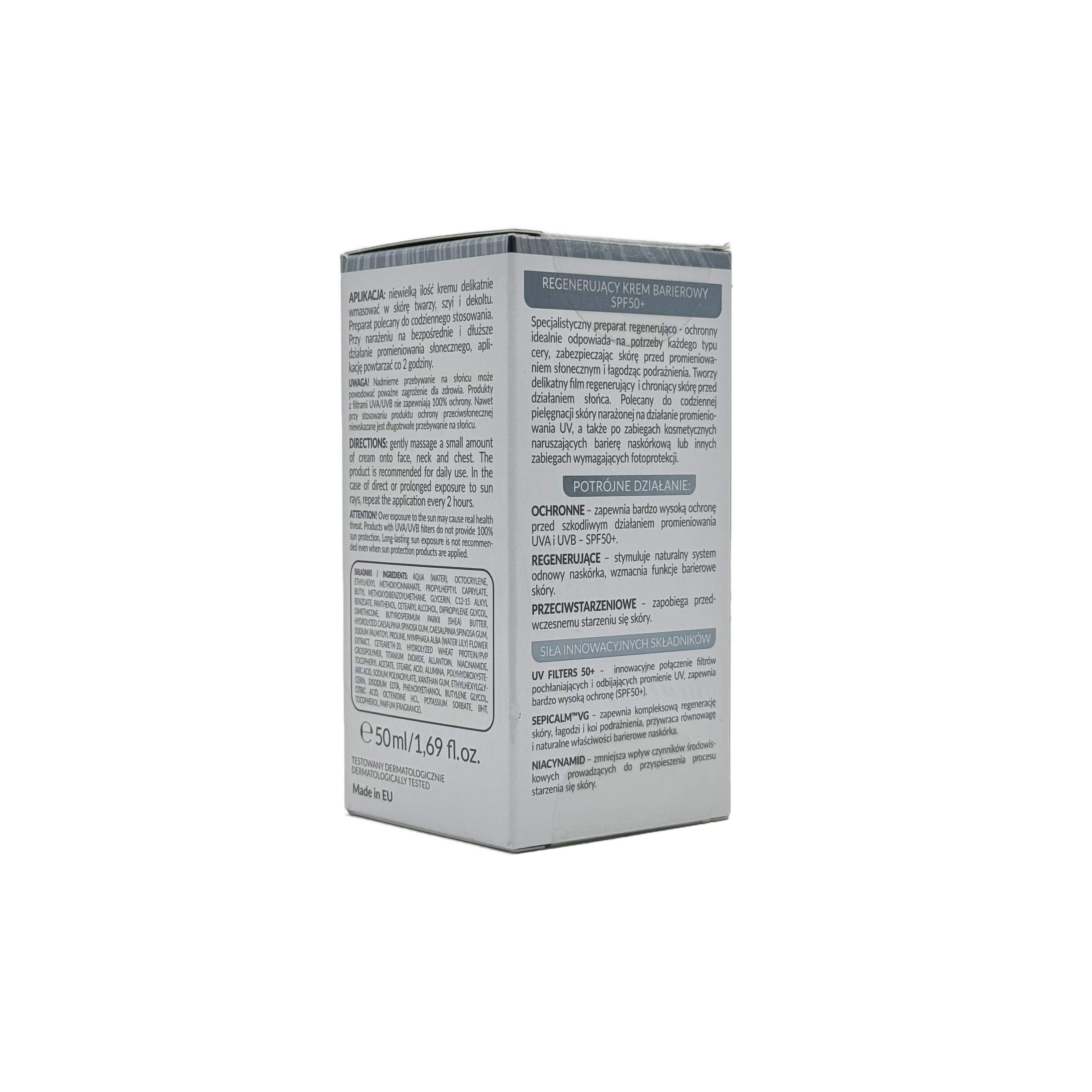 Farmona Professional Ideal Protect Regenerating Barrier Face Cream SPF 50 50ml - فارمونا بروفيشنال ايديال بروتكت كريم تجديد وحماية حاجز البشرة للوجه SPF 50 50 مل