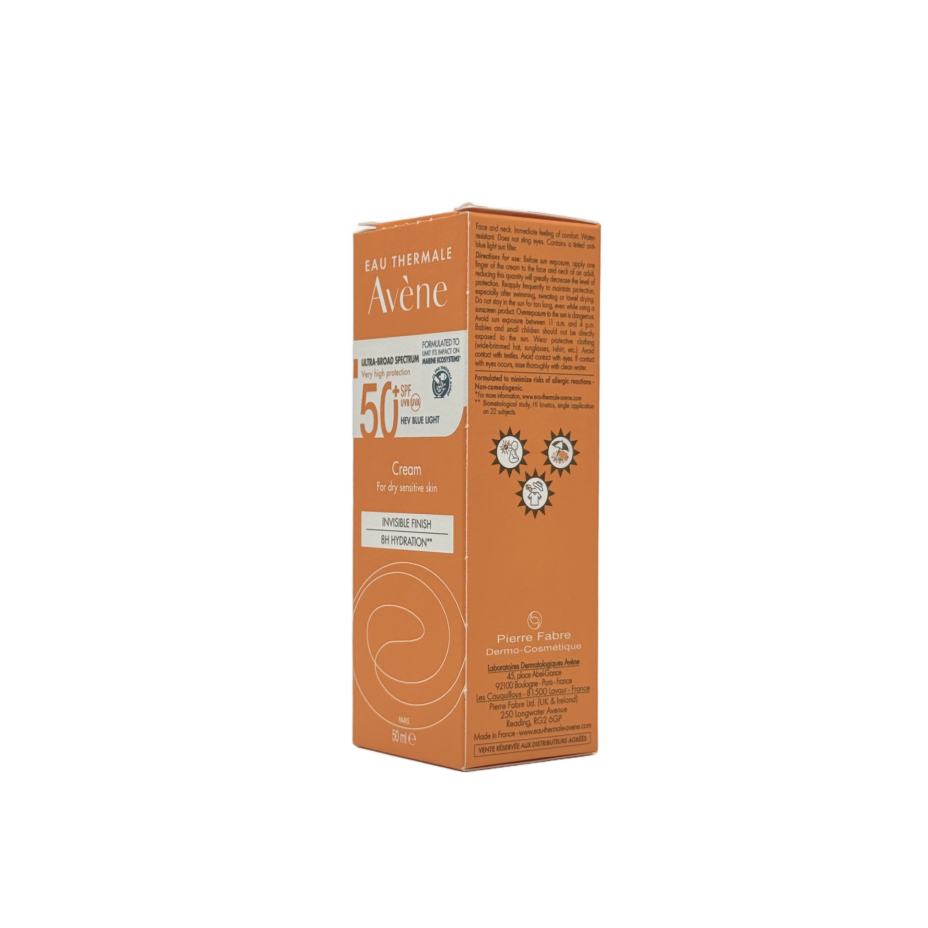 Avène Eau Thermale Sun Care Sensitive Skin SPF 50+ Cream 50ml - افين او ثيرمال واقي شمس للبشرة الحساسة SPF 50+ كريم 50 مل