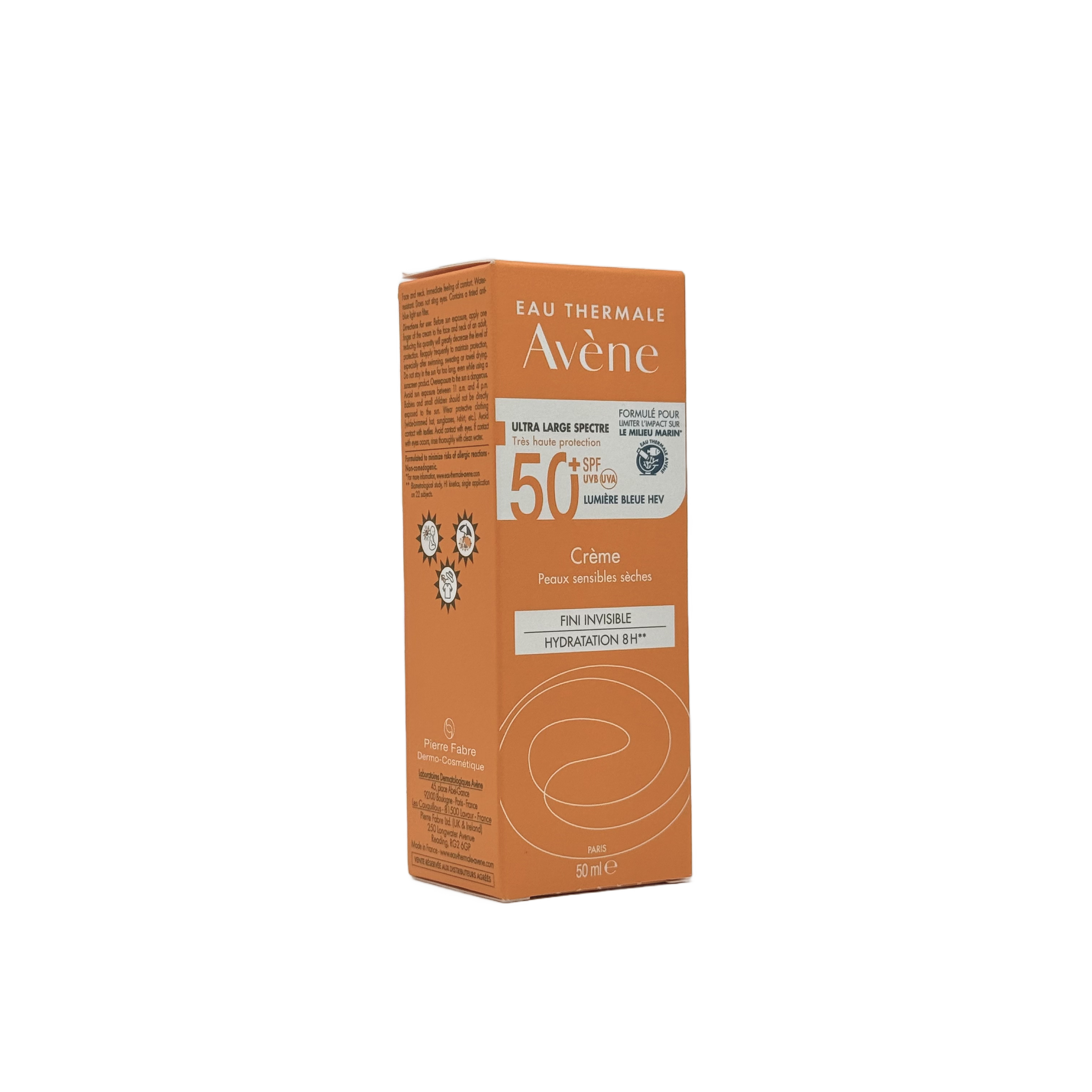 Avène Eau Thermale Sun Care Sensitive Skin SPF 50+ Cream 50ml - افين او ثيرمال واقي شمس للبشرة الحساسة SPF 50+ كريم 50 مل